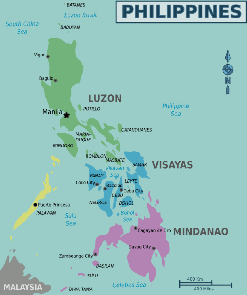 Map of Philippines en