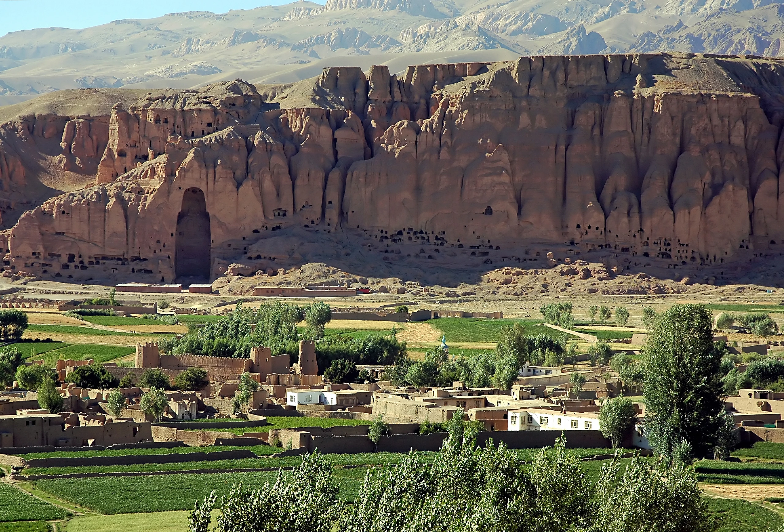 Buddhanischen i Bamyan, Afghanistan