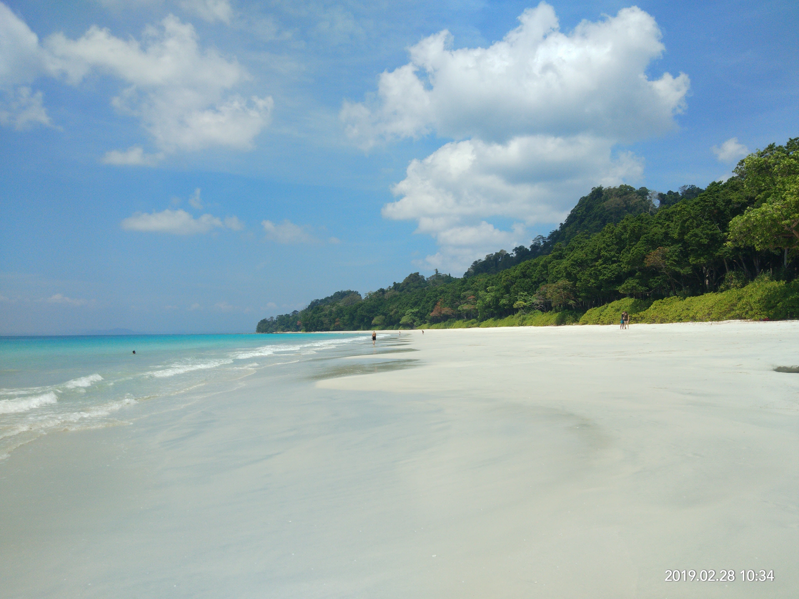 Radhanagar Beach på Swaraj Dweep, Andamanerna och Nikobarerna