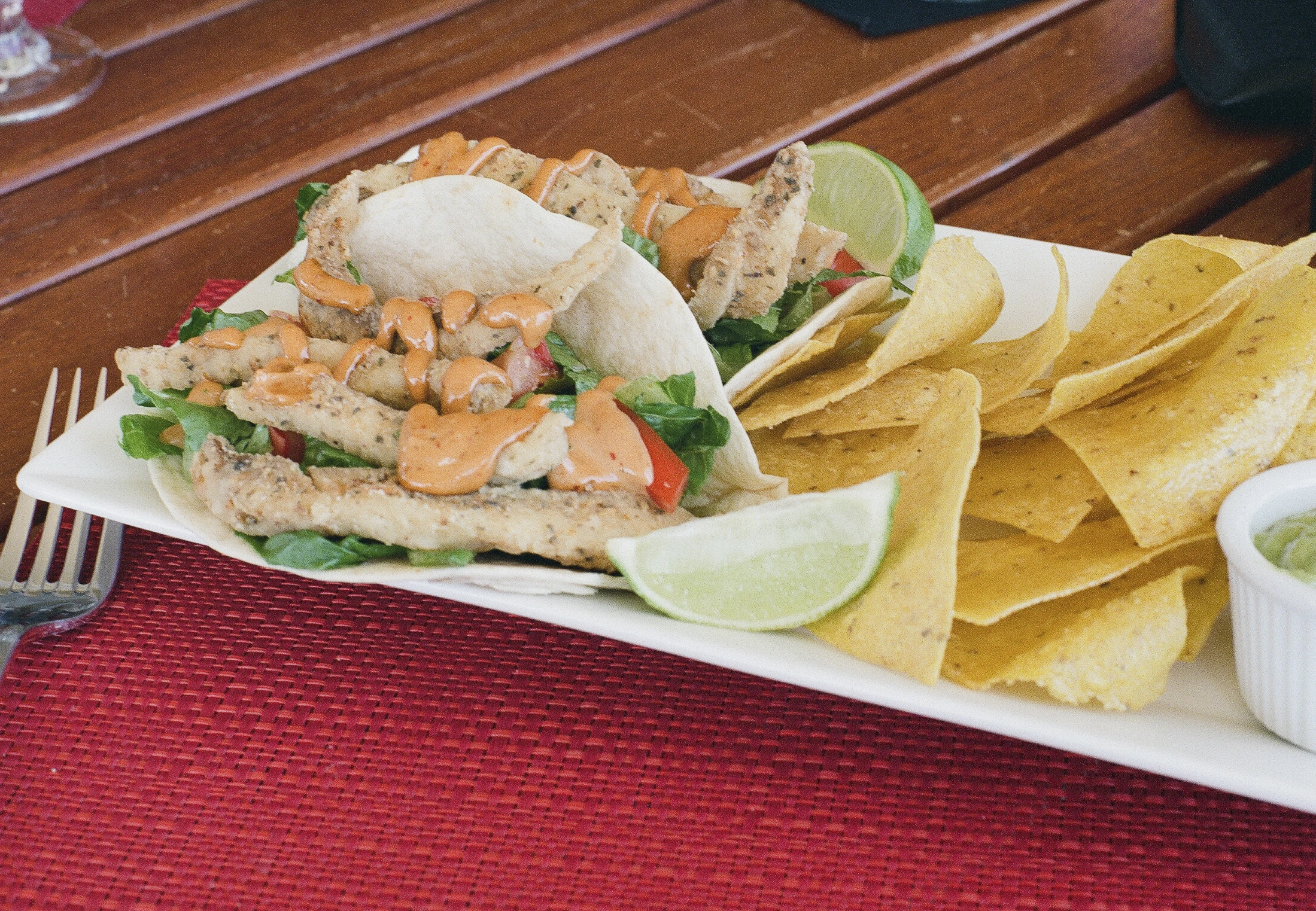 Fish tacos på Antigua, Antigua och Barbuda