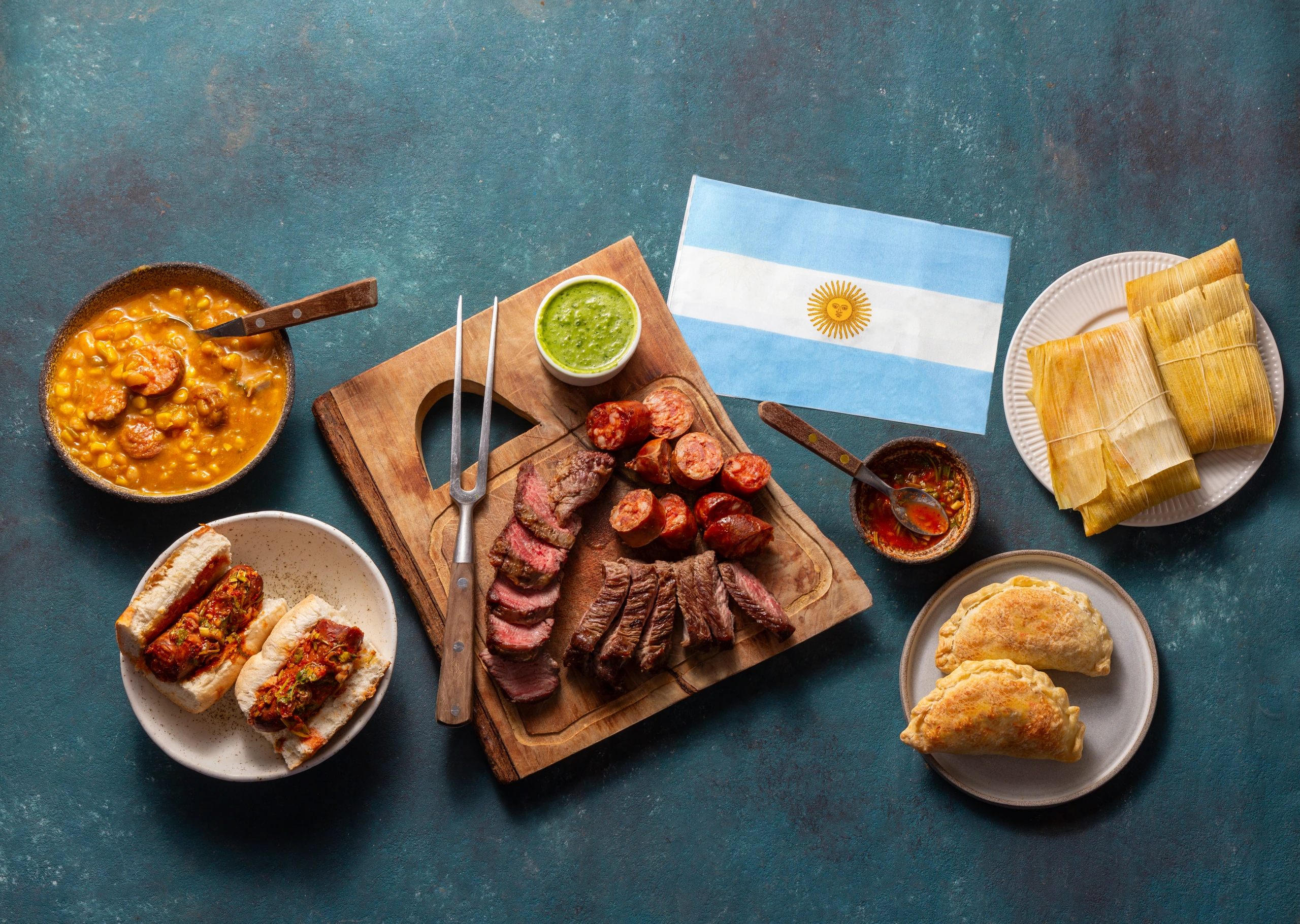 Asado, locro och empanadas i Argentina