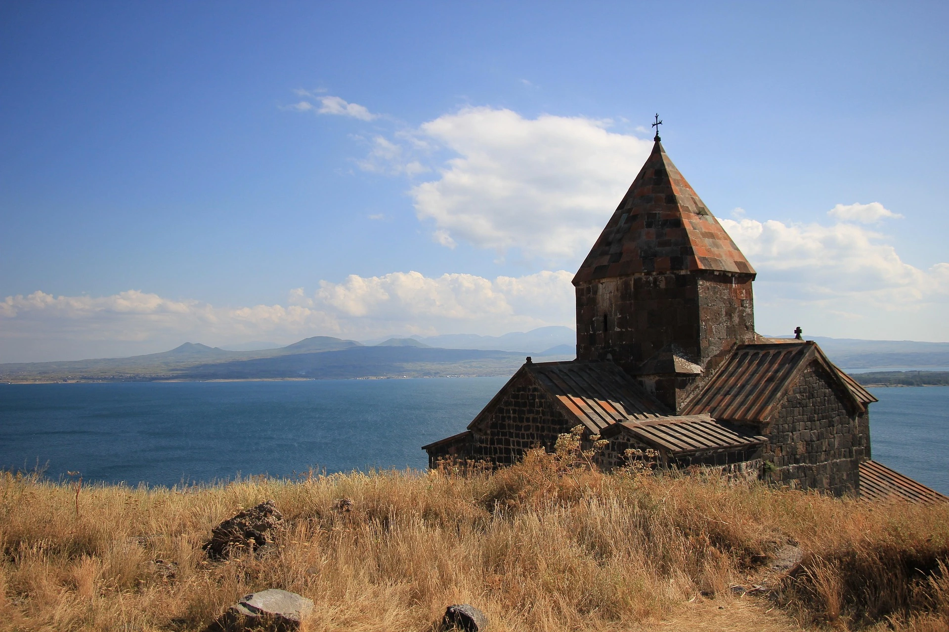 Sjön Sevan i Armenien