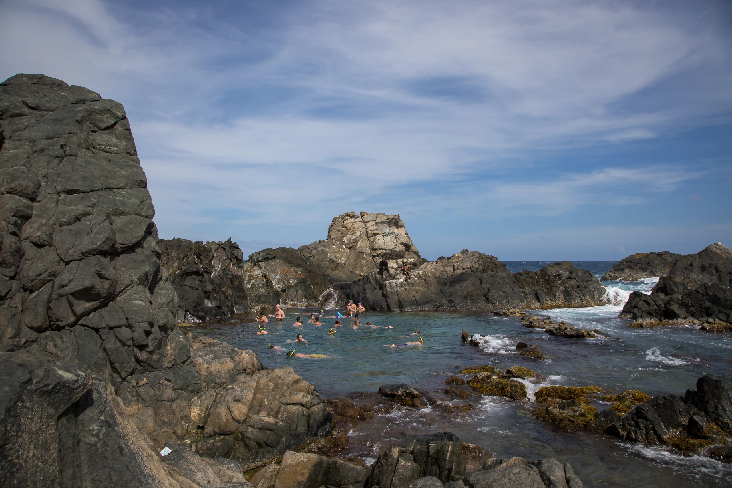 Utsikt runt Natural Pool, Aruba