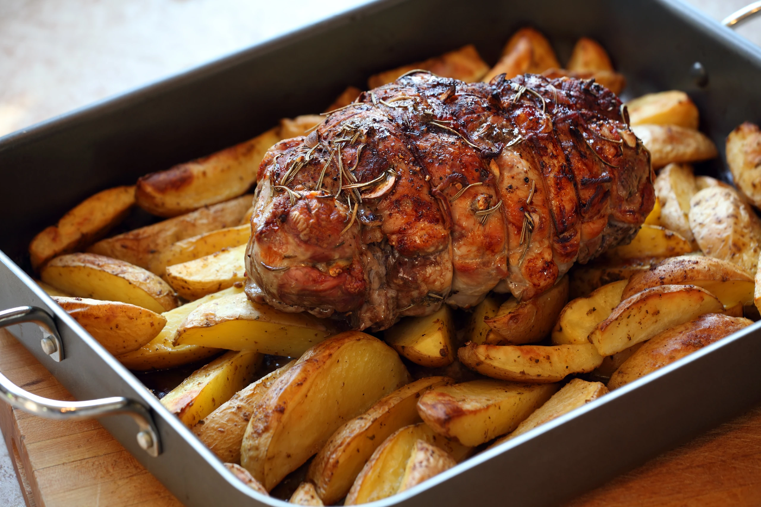 Lammstek med potatis i Australien
