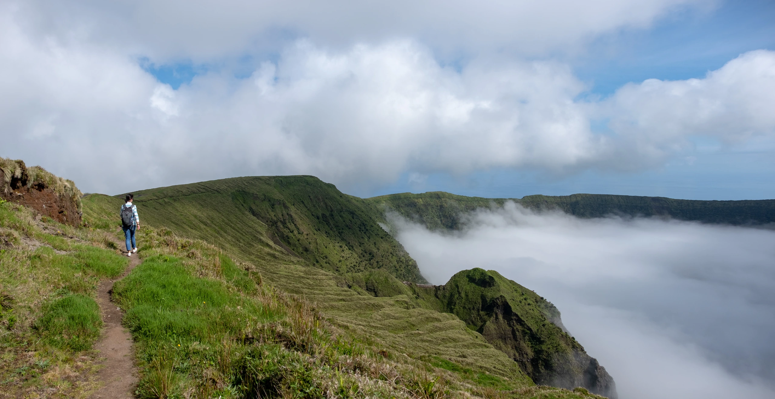 Caldeira på Faial Island, Azorerna