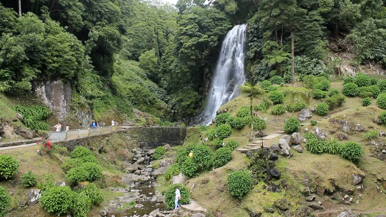 Ribeira dos Caldeirões på São Miguel, Azorerna