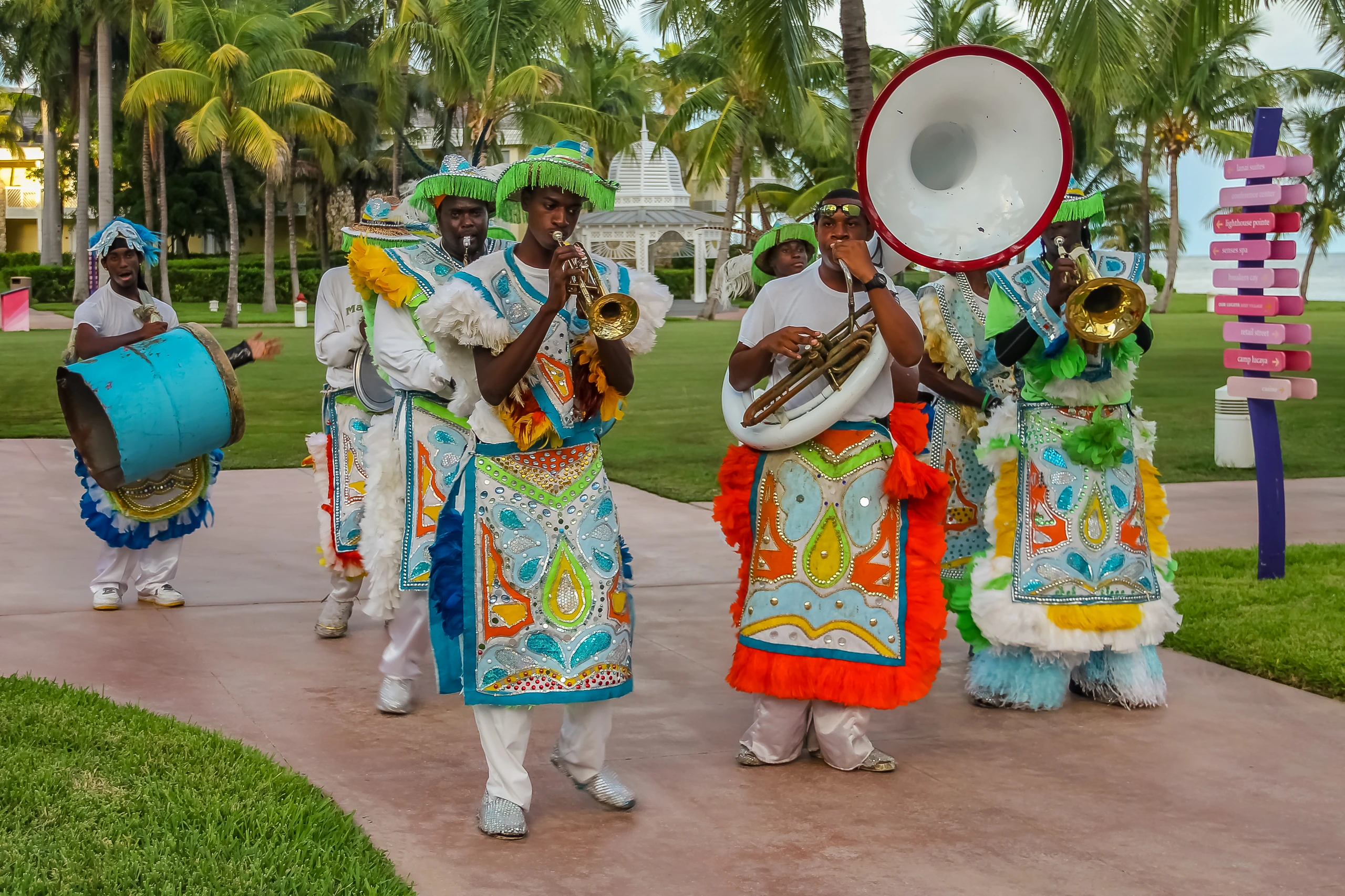 Junkanoo-festival i Freeport, Bahamas