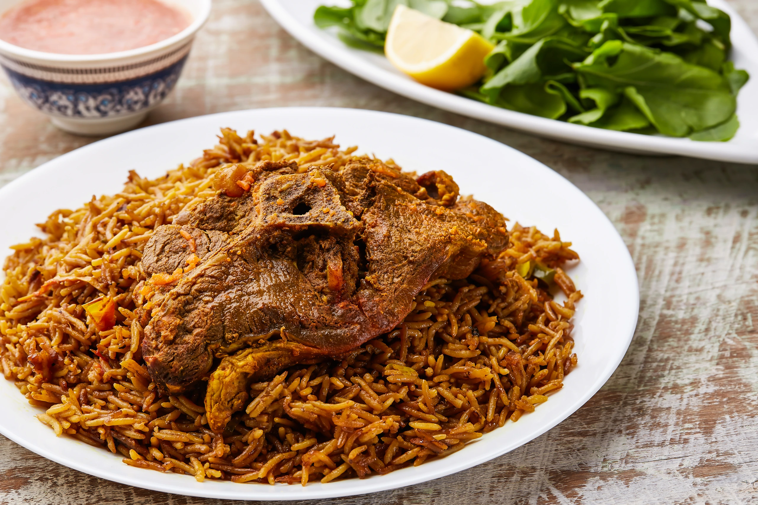 Meat Machboos med citron i Bahrain
