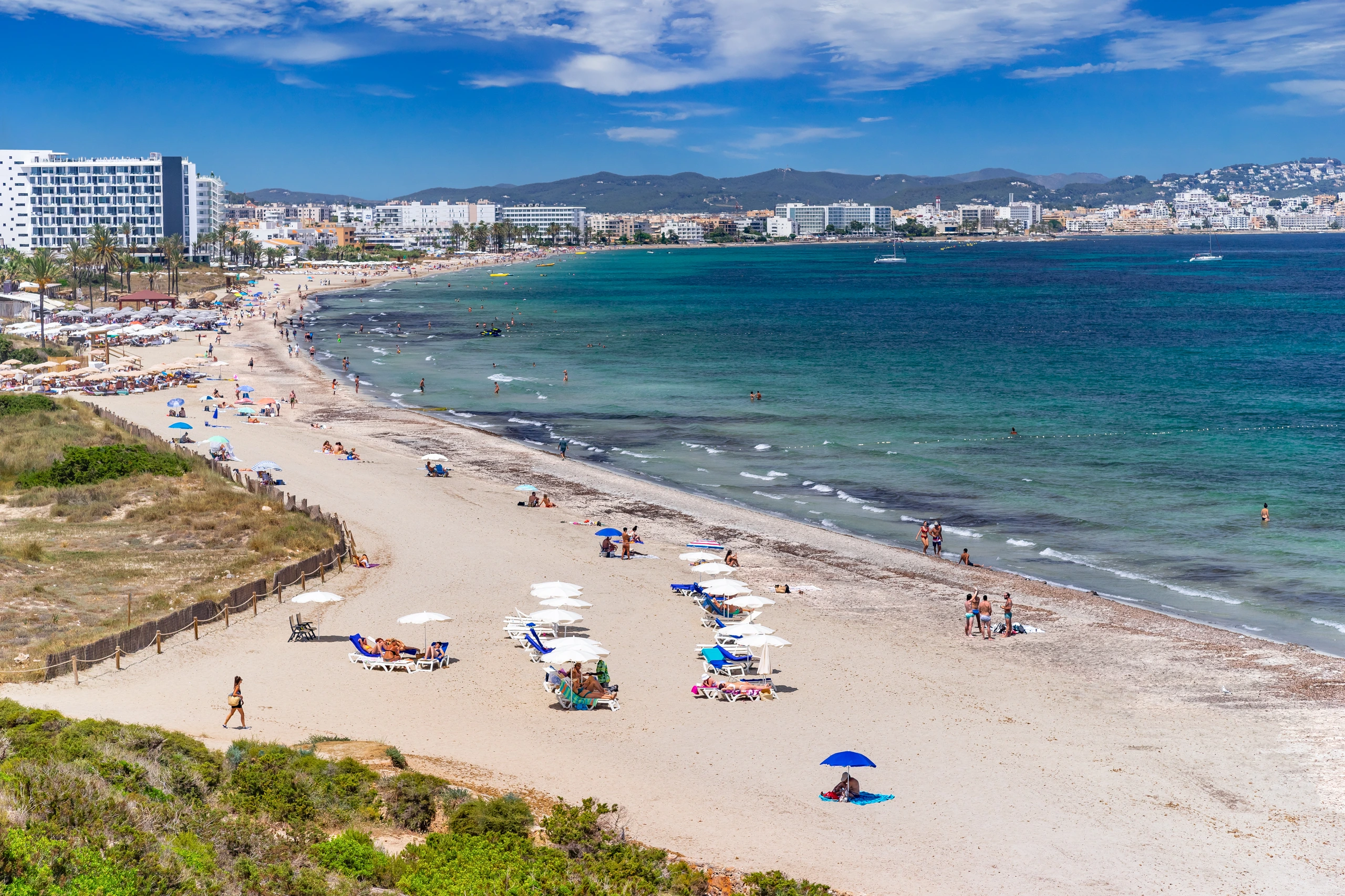 Platja d'en Bossa, Ibiza, Baleariska öarna