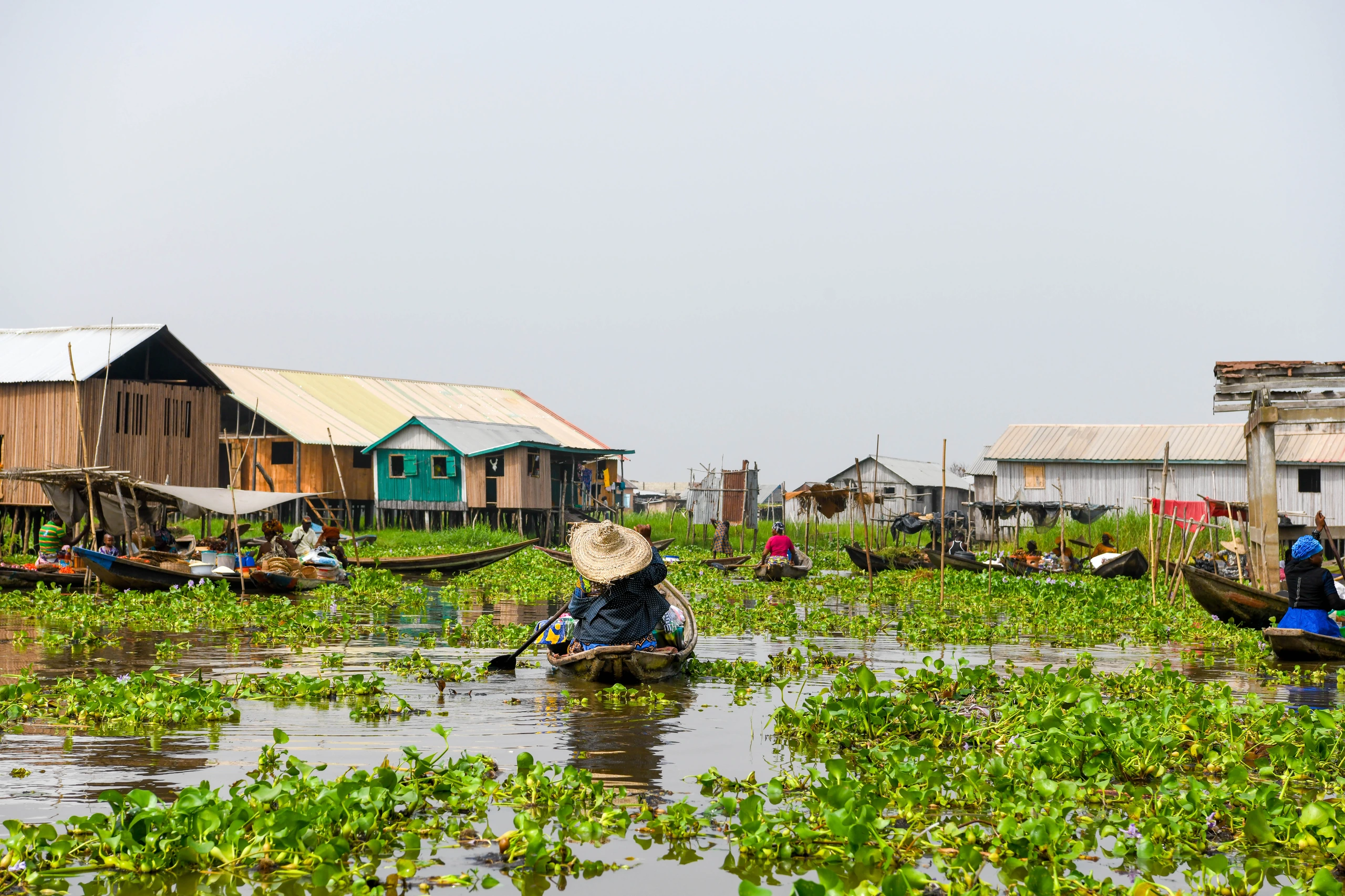 Pirogues i Ganvié, Benin