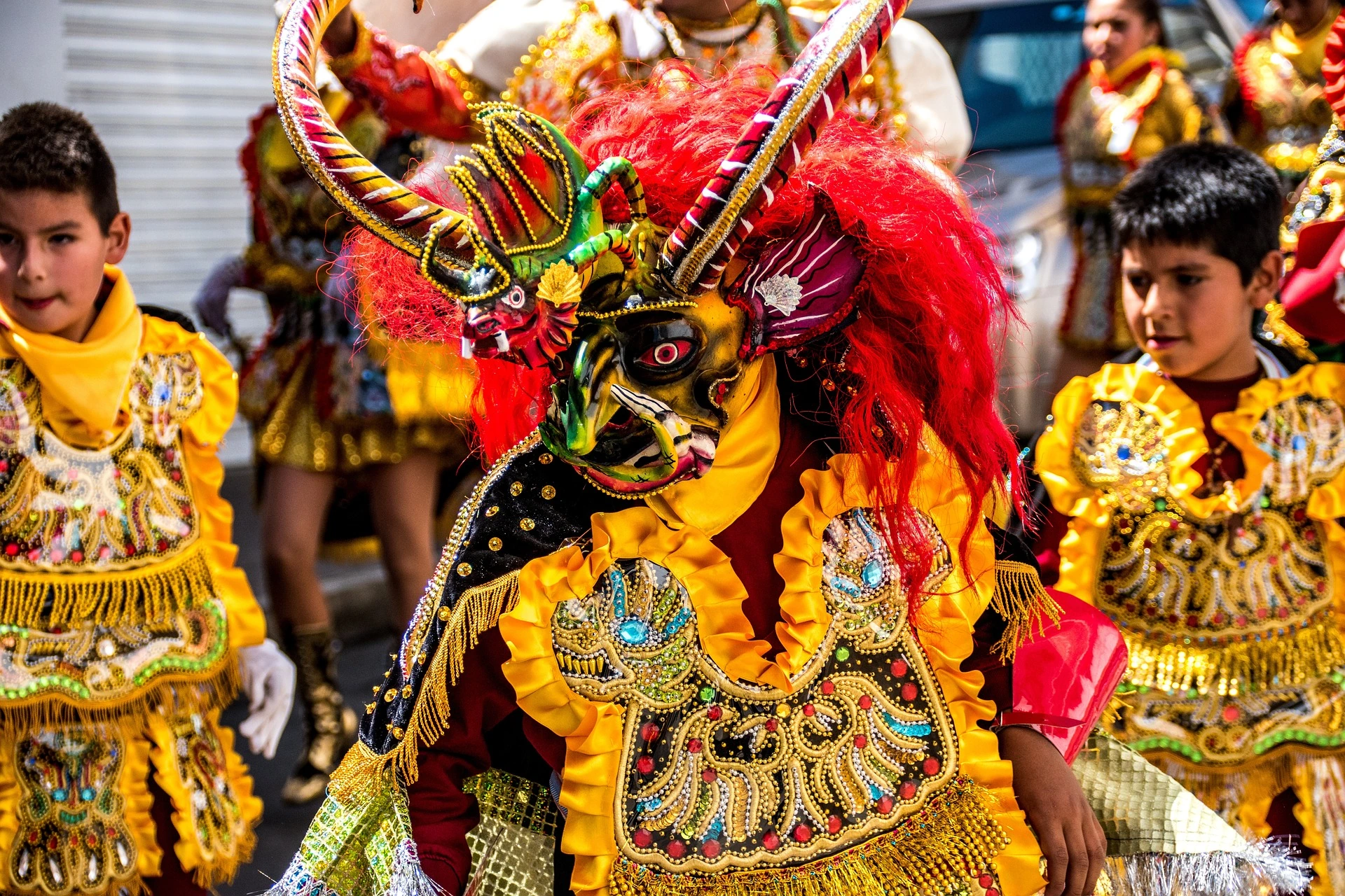 Maskdans i Bolivia