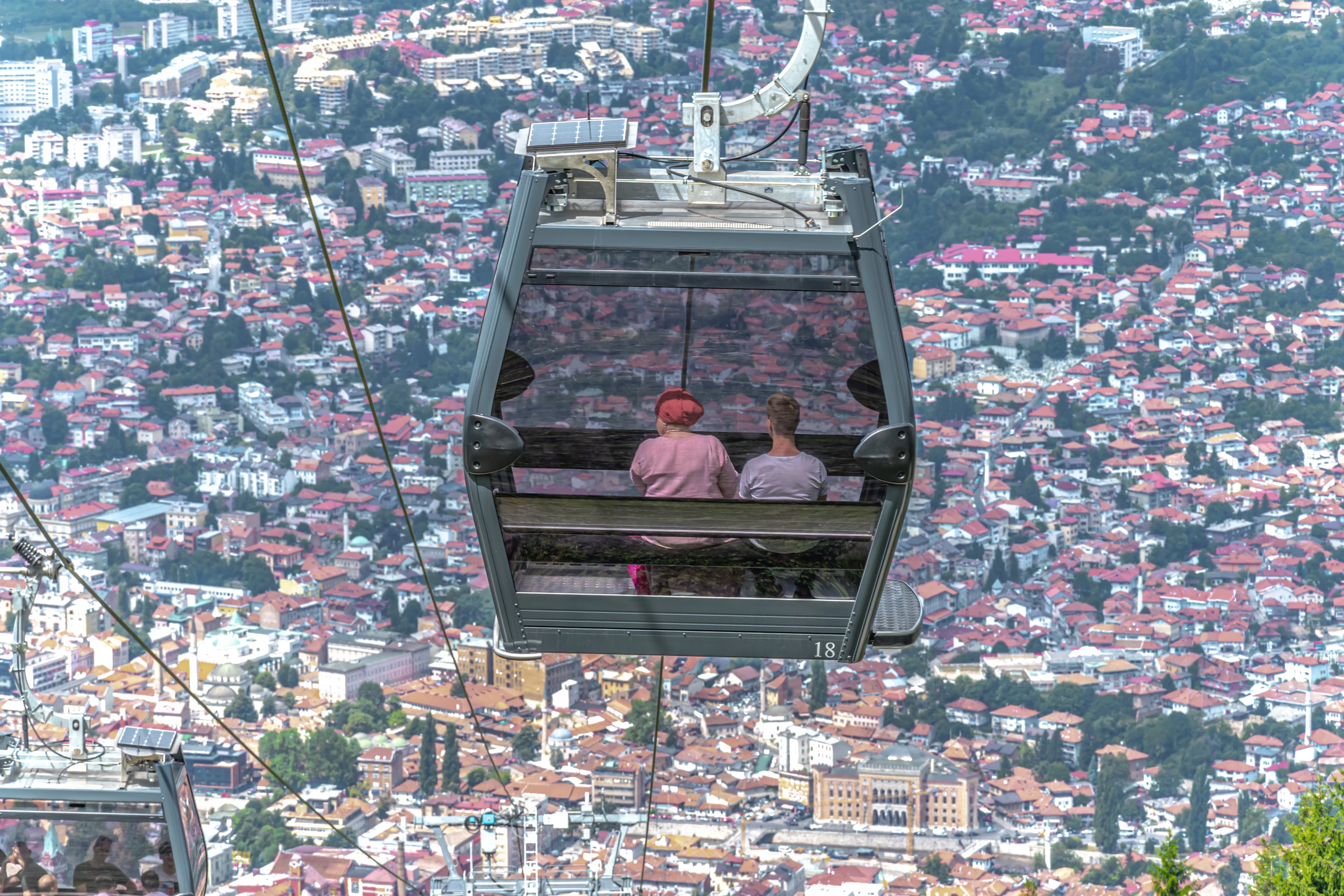 Gondol över Sarajevo, Bosnien och Hercegovina