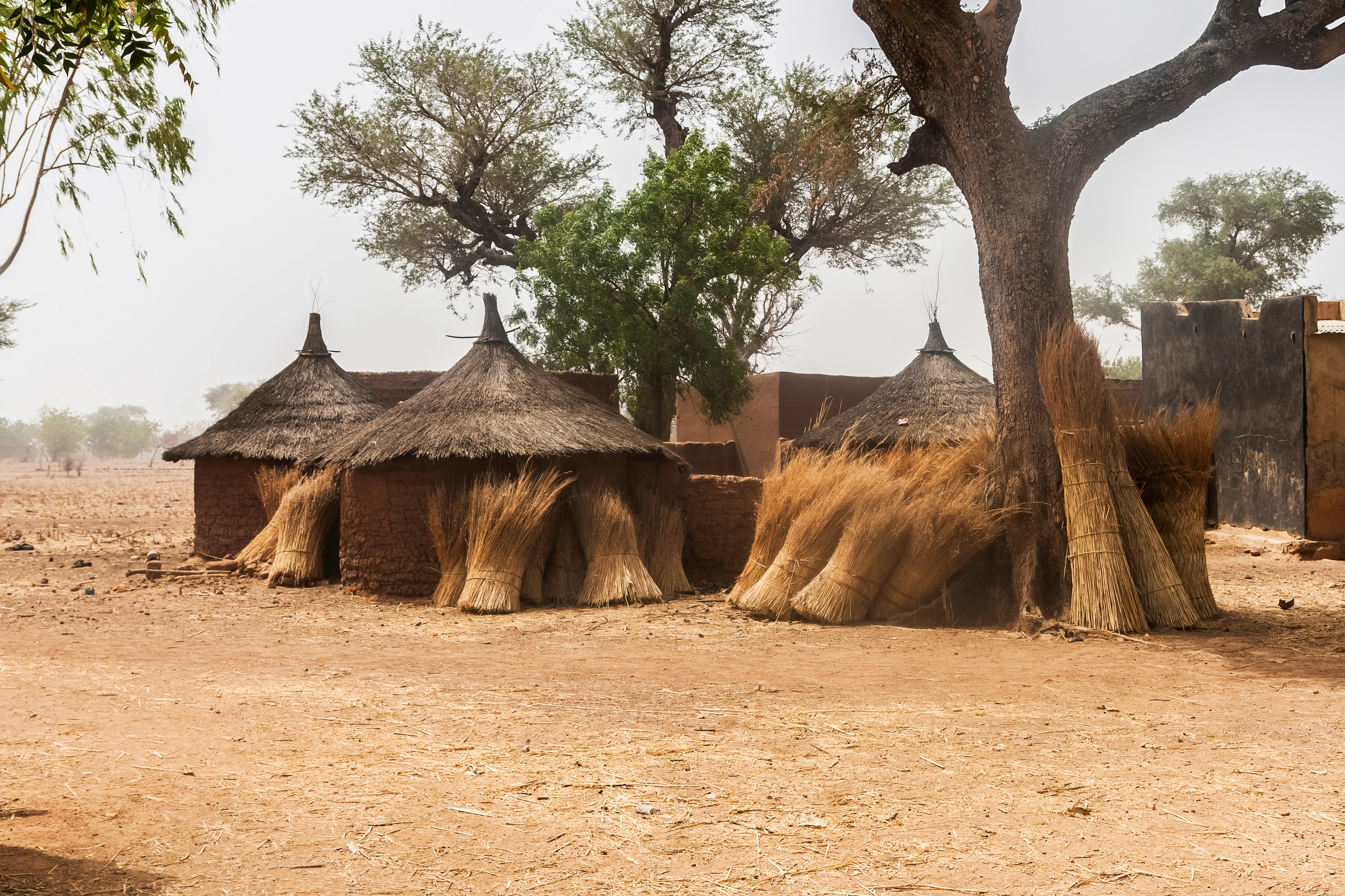 Afrikanska hyddor i Burkina Faso