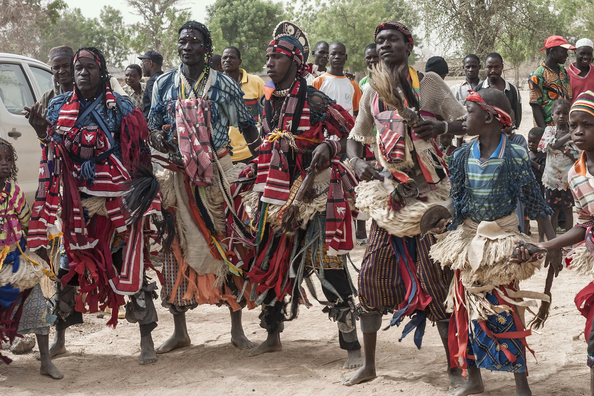 Troupe de danseurs Mossi i Burkina Faso