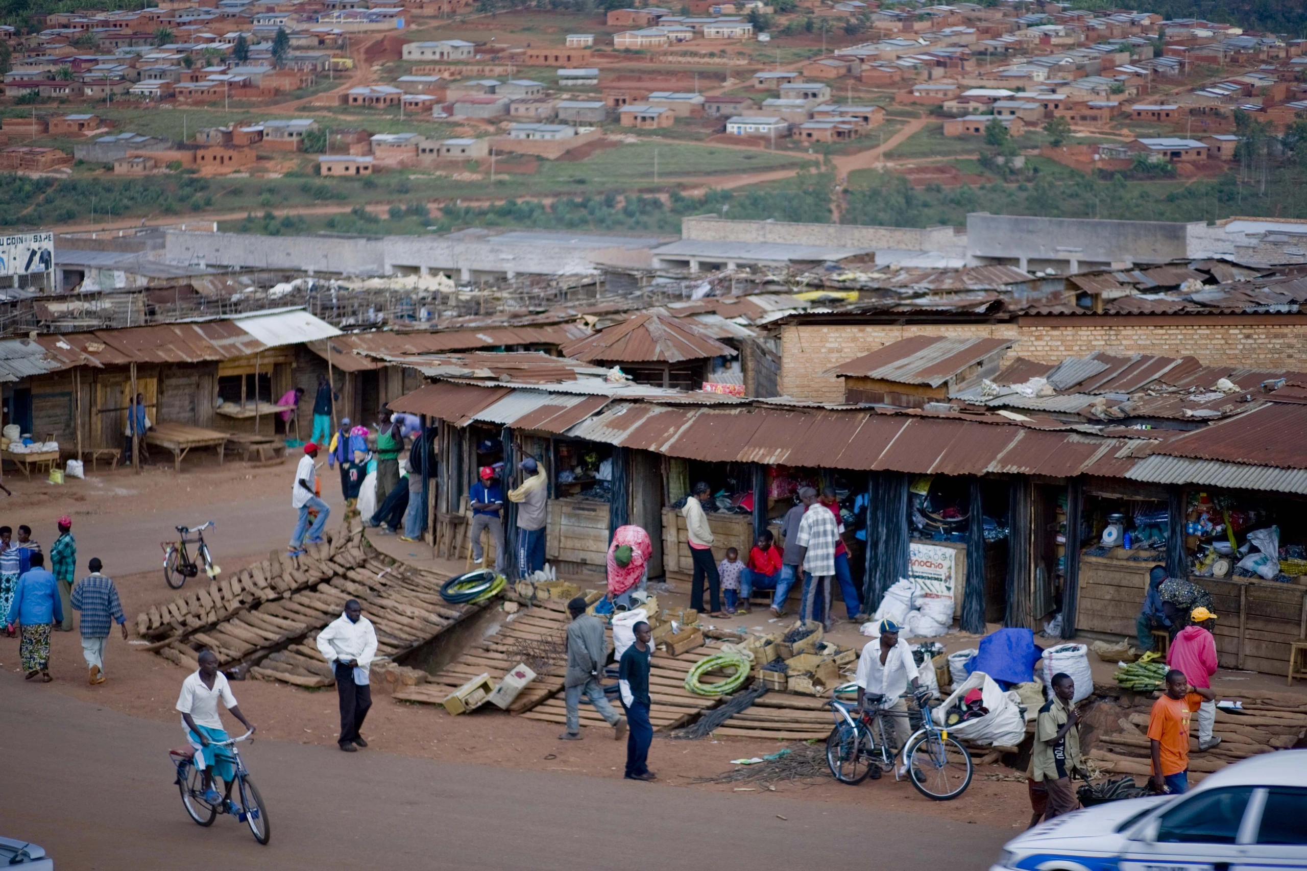 Marknaden i Gigega, Burundi