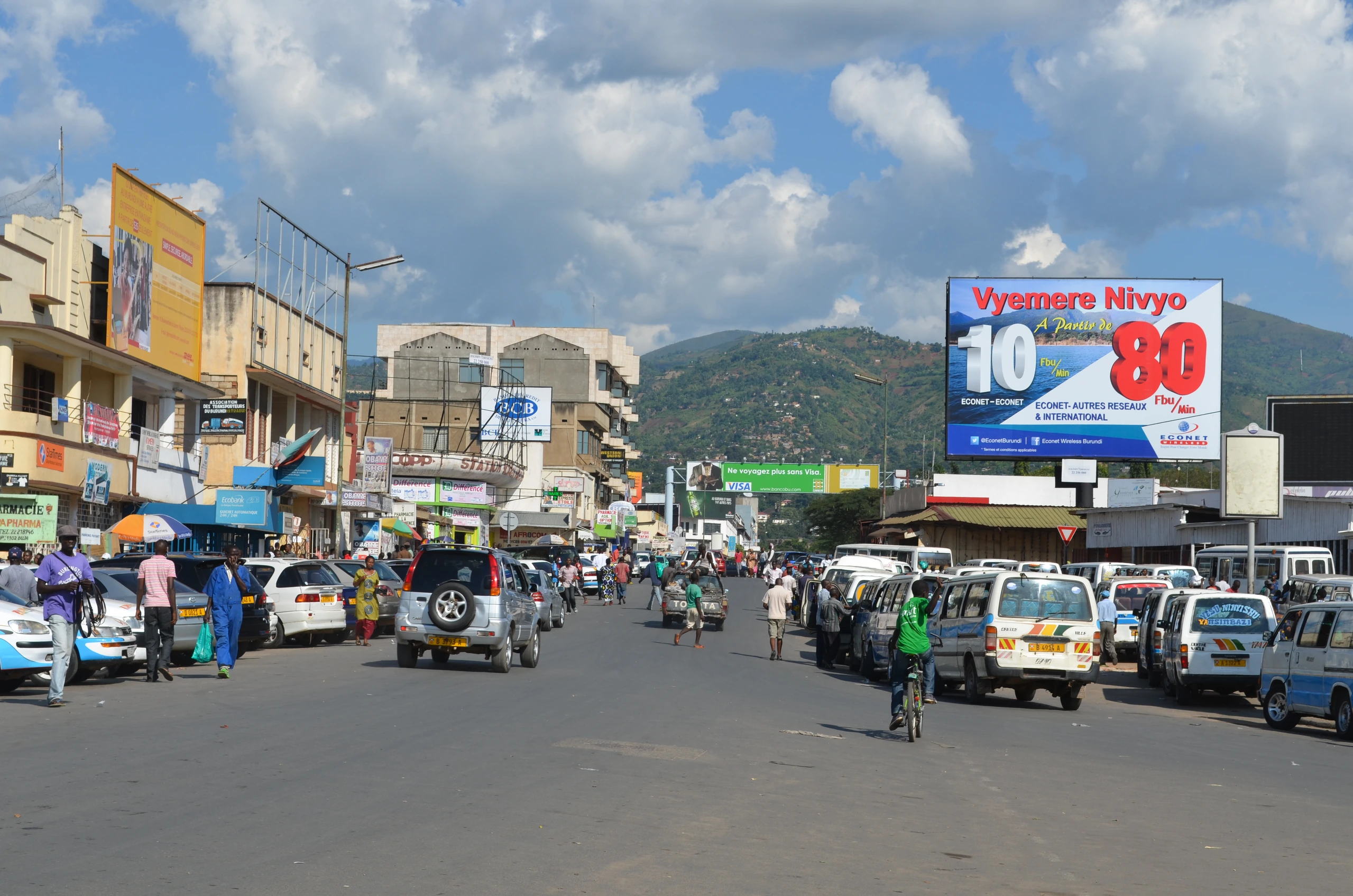 Bujumbura stadskärna, Burundi