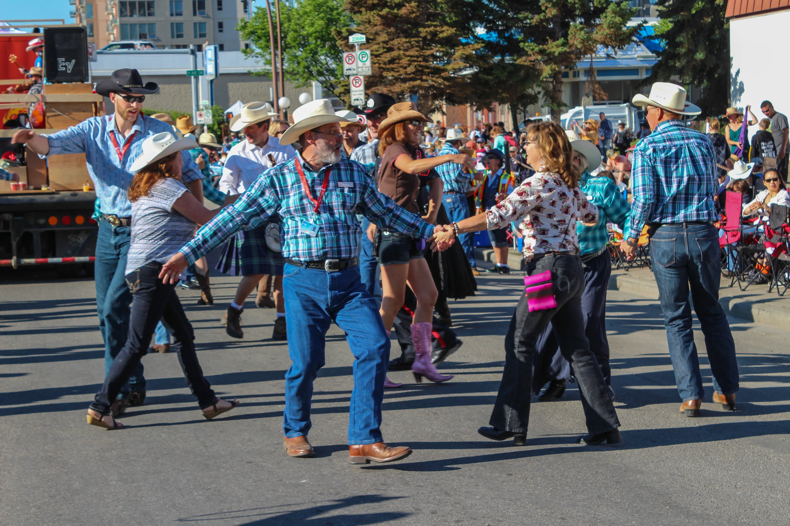 Square dance på Calgary Stampede, Kanada