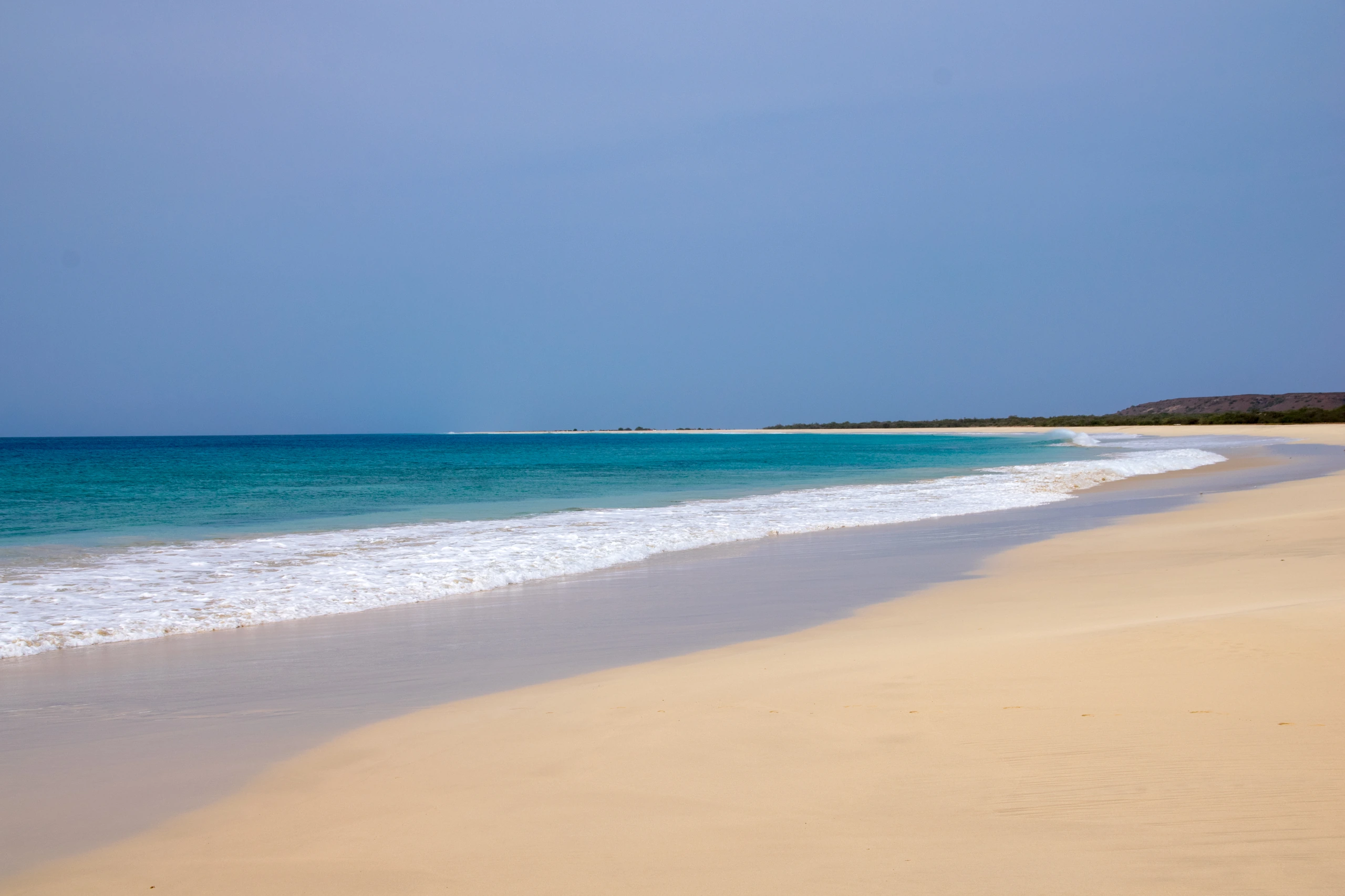 Santa Monica Beach på Boa Vista, Kap Verde