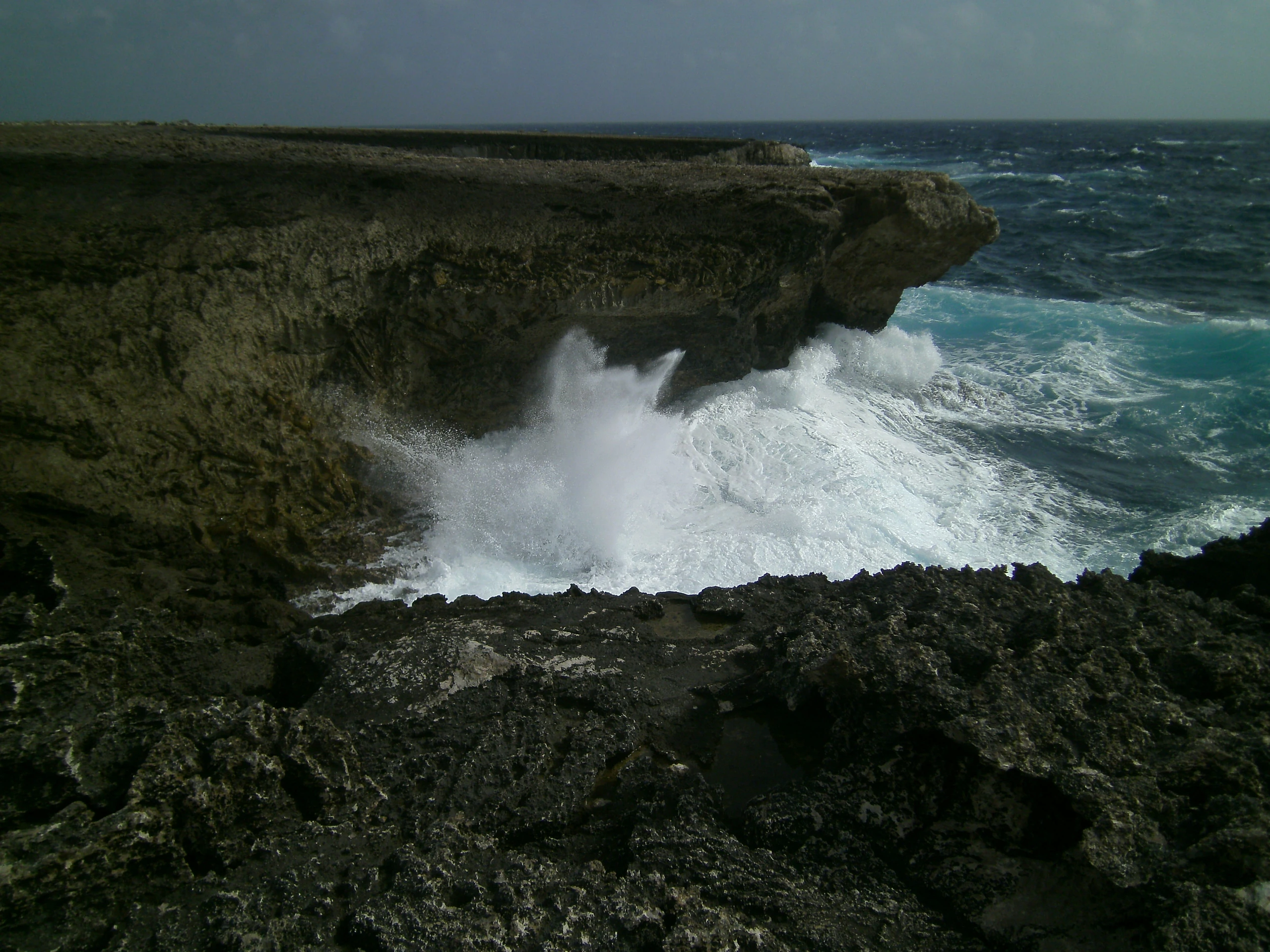 Blow Hole på Bonaire, Bonaire, Sint Eustatius och Saba