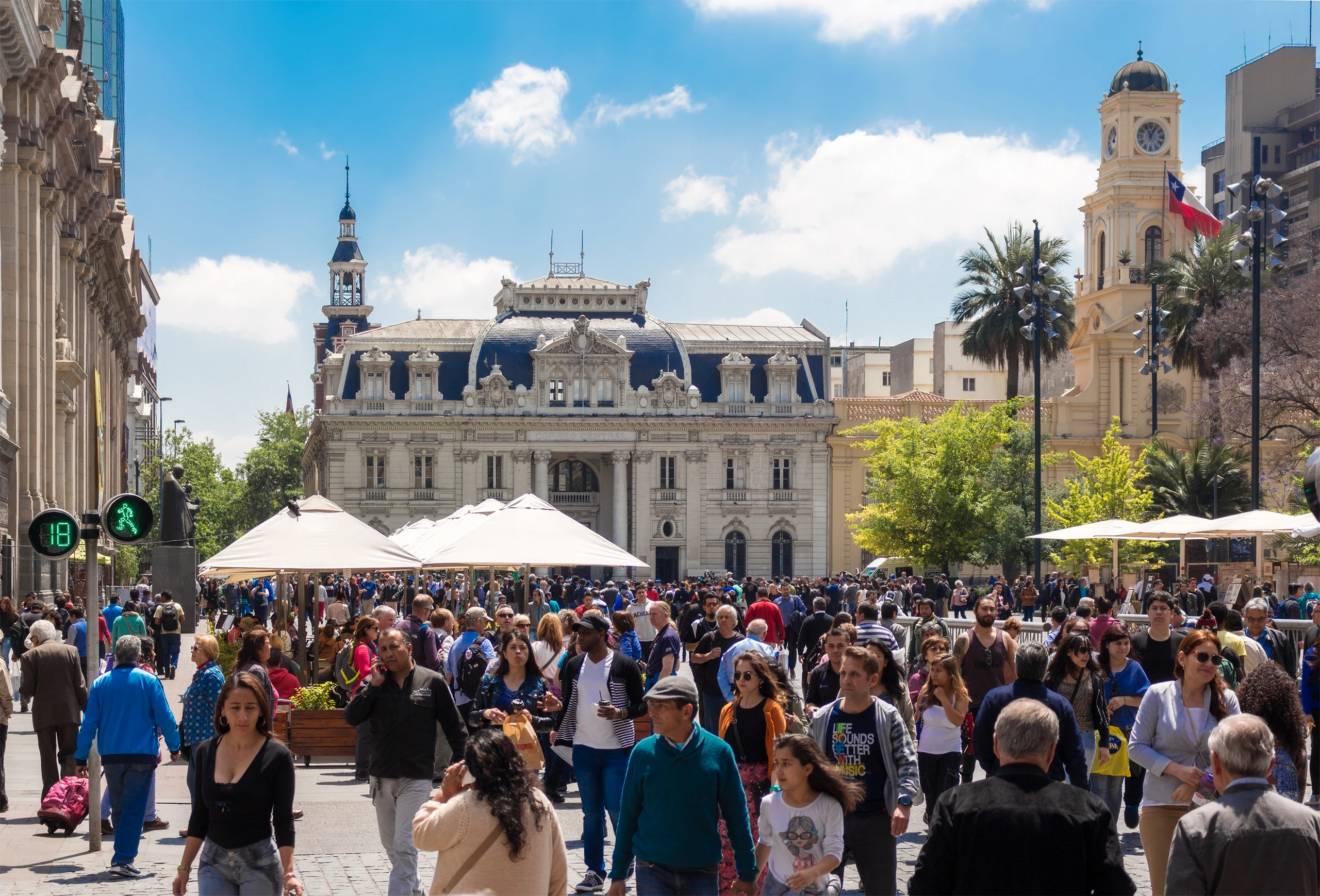 Plaza de Armas i Santiago, Chile