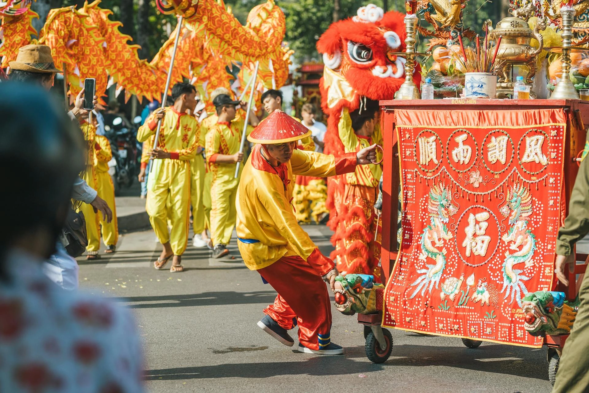 Kinesiskt nyår, gatufest, Kina