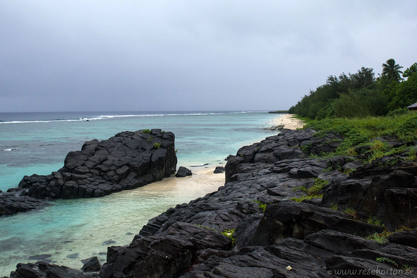 Black Rock Beach, Rarotonga, Cooköarna