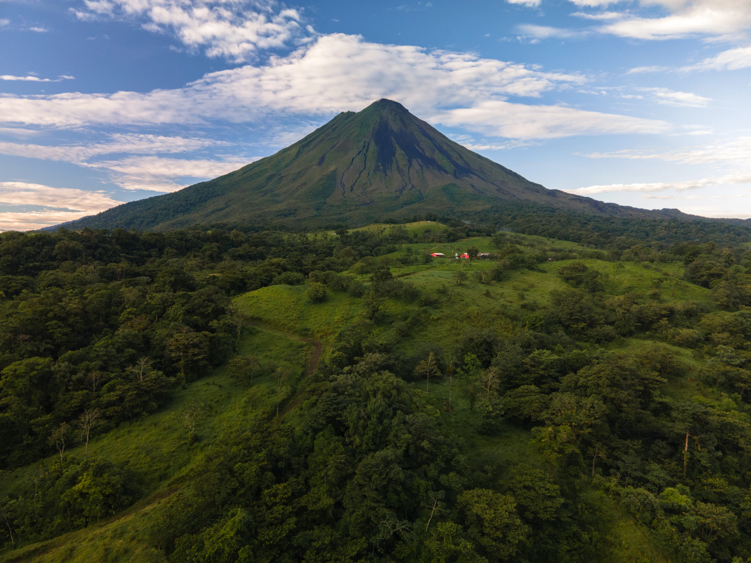 Flygfoto av Arenal Volcano, Costa Rica