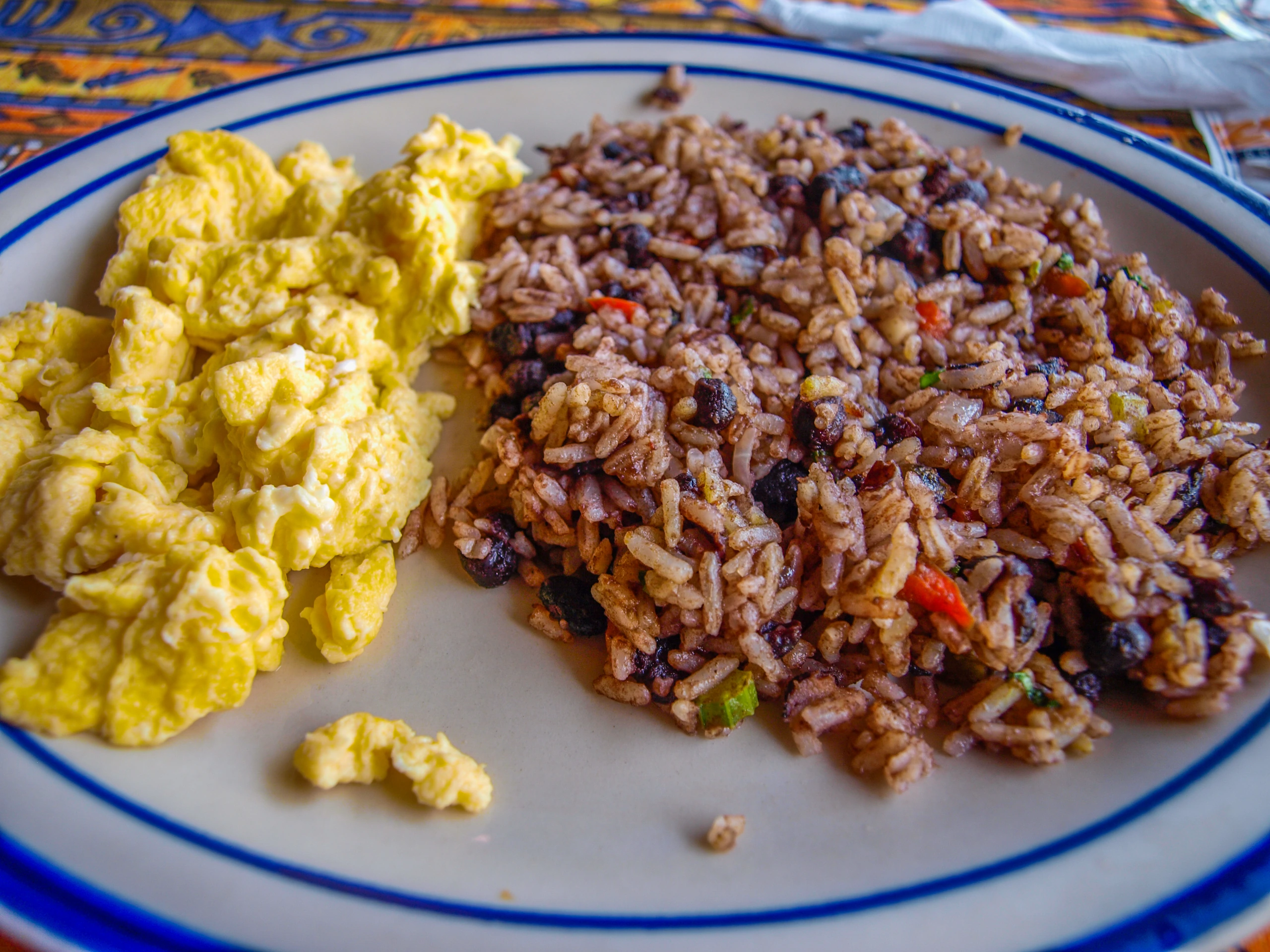 Frukost Gallo pinto i Costa Rica