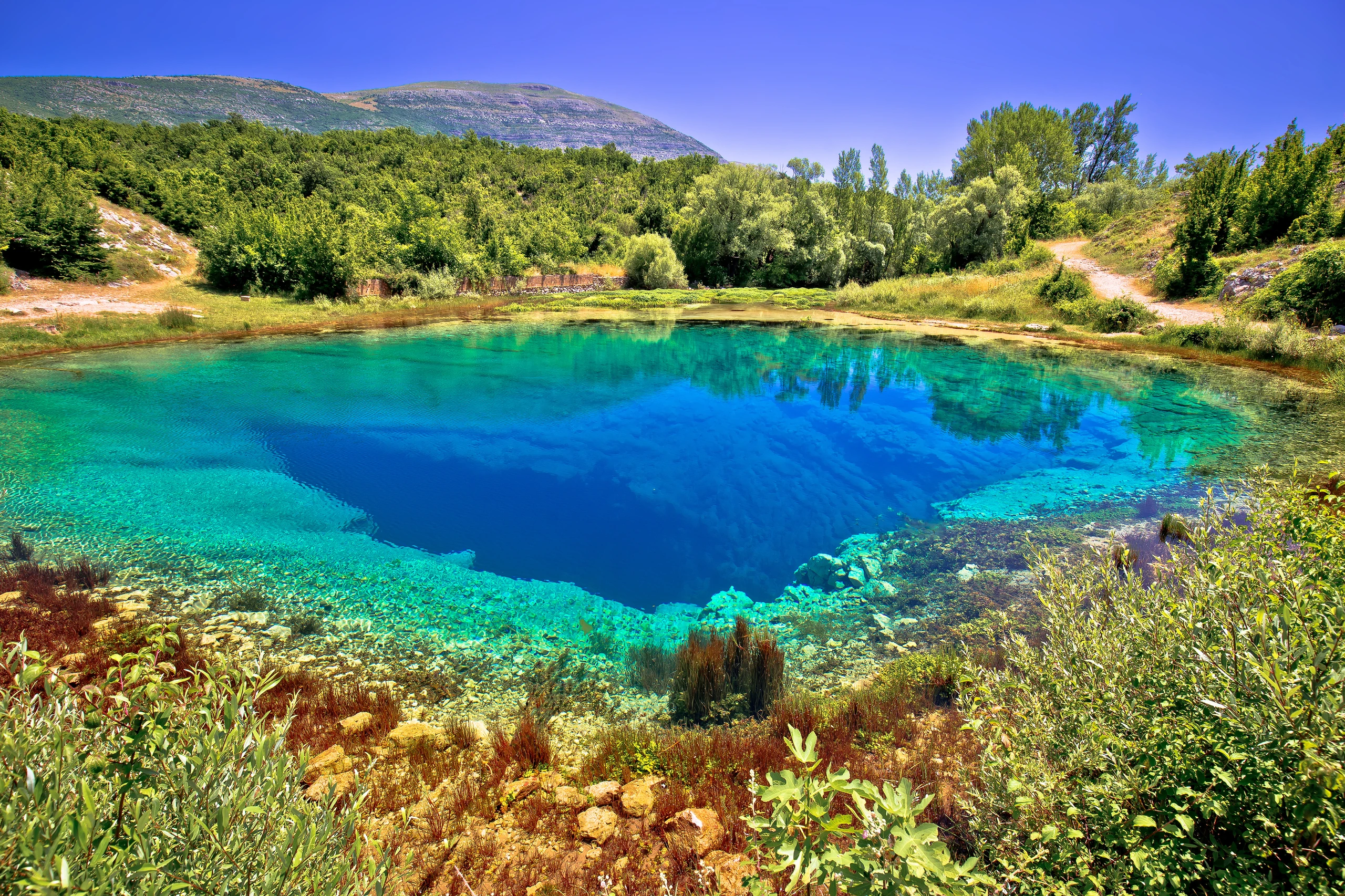 Cetina flods källa, Kroatien