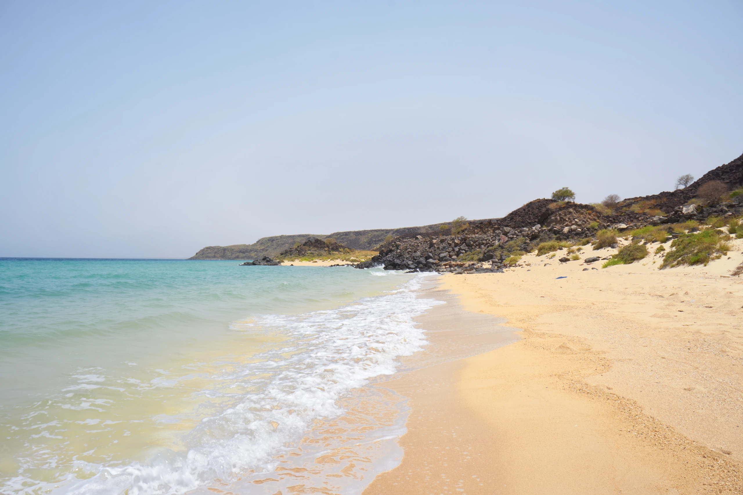Berg och stränder i Tadjourahbukten, Djibouti