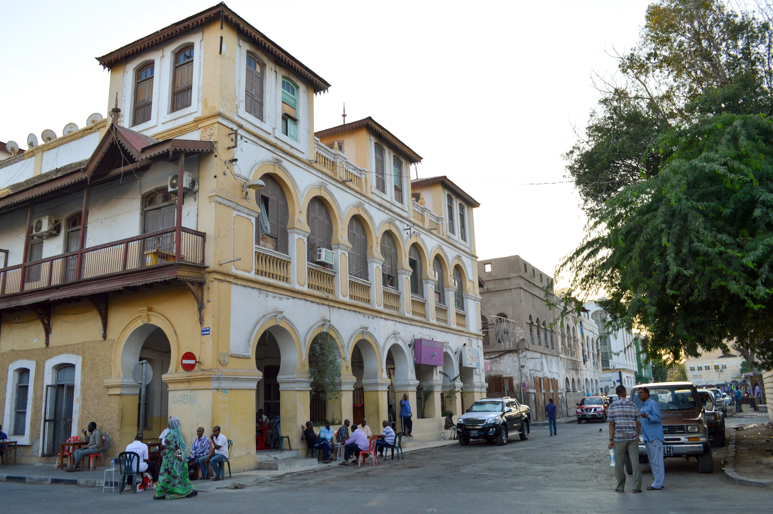 Centrala torget i Djibouti - Place Menelik