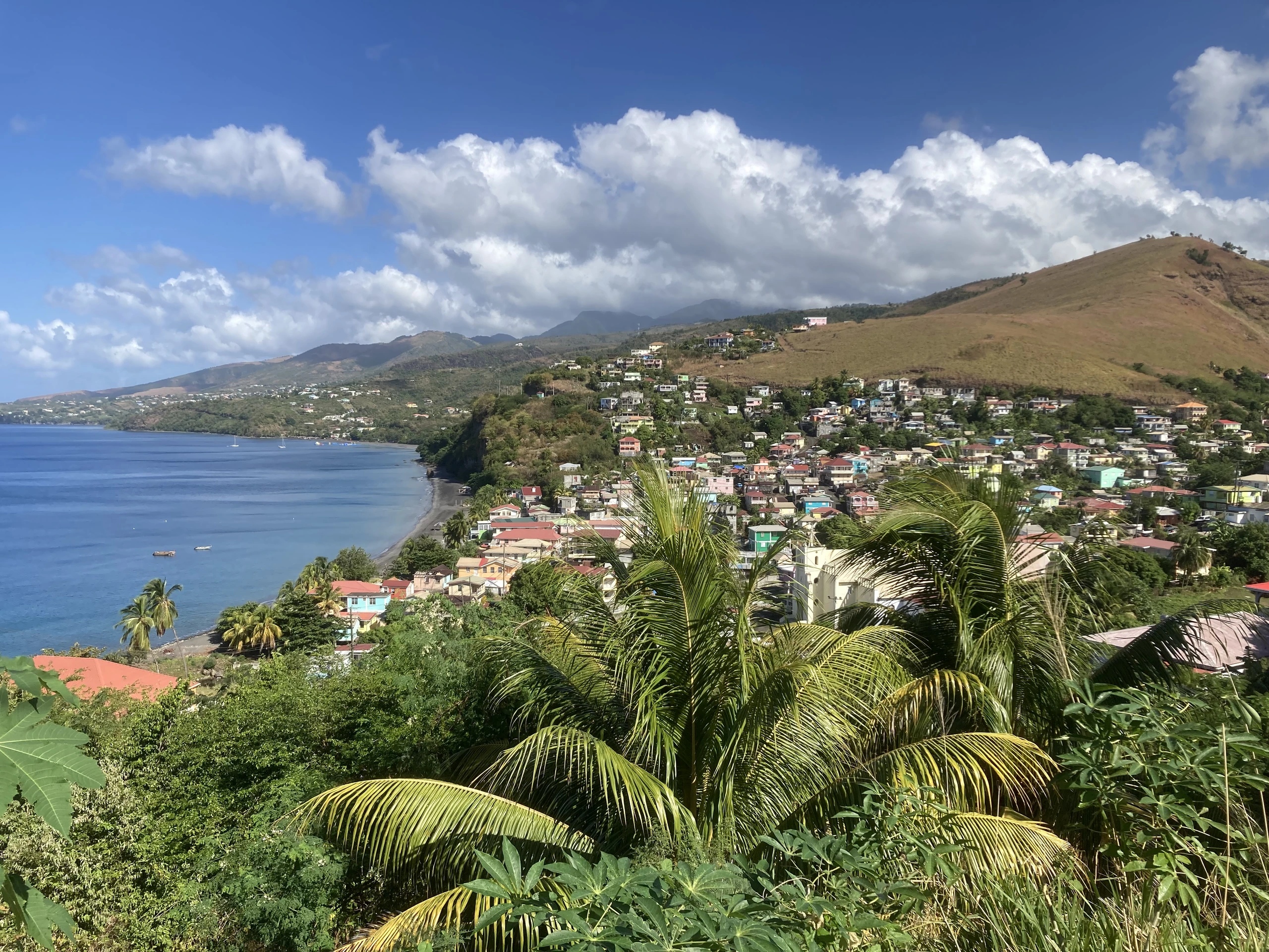 Utsikt över Saint Joseph, Dominica