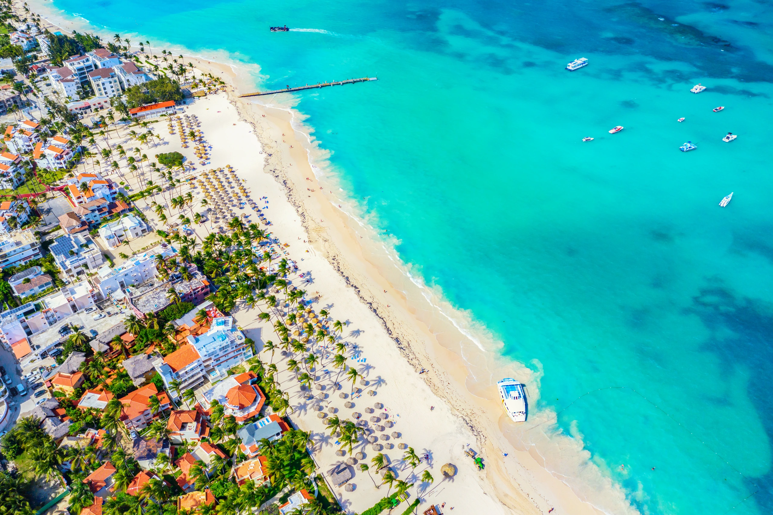 Flygfoto av Bavaro, Punta Cana, Dominikanska republiken