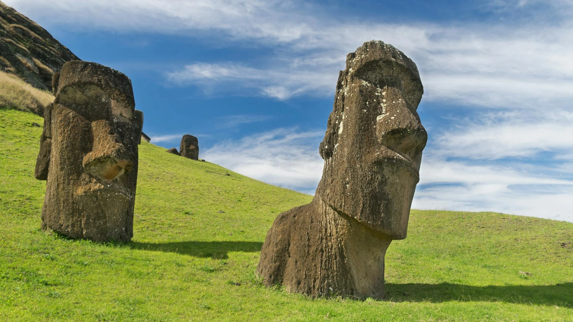 Moai-statyer på Påskön