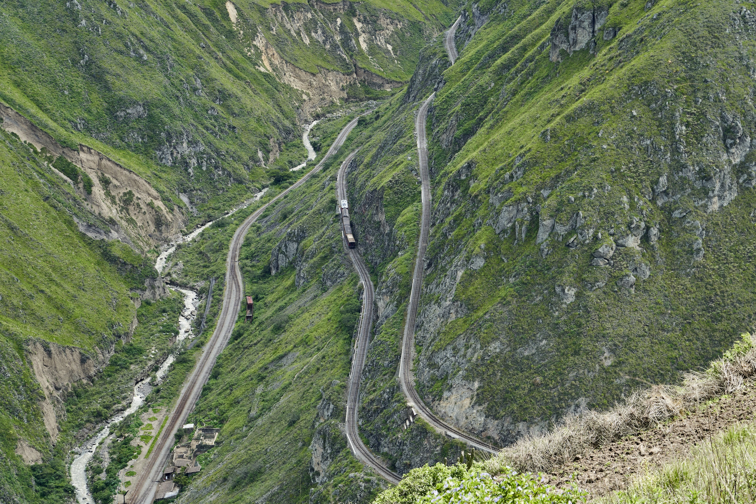 Nariz del Diablo, järnväg i Anderna, Ecuador