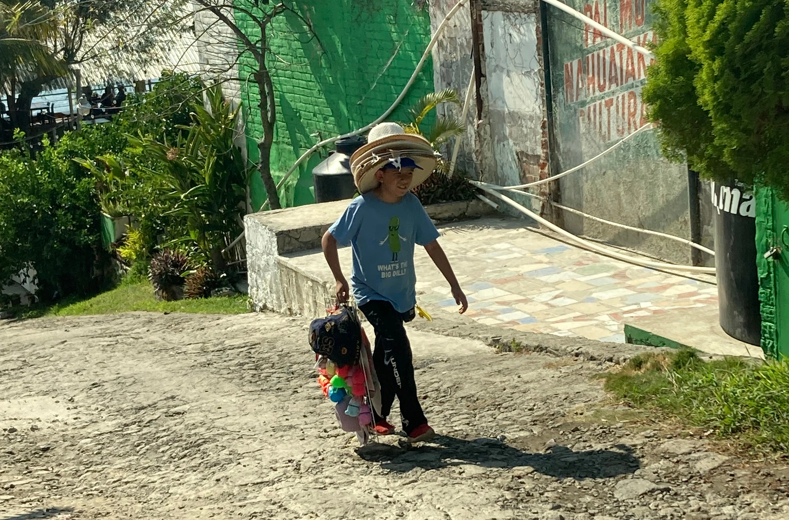 Försäljare vid Lago de Coatepeque, El Salvador