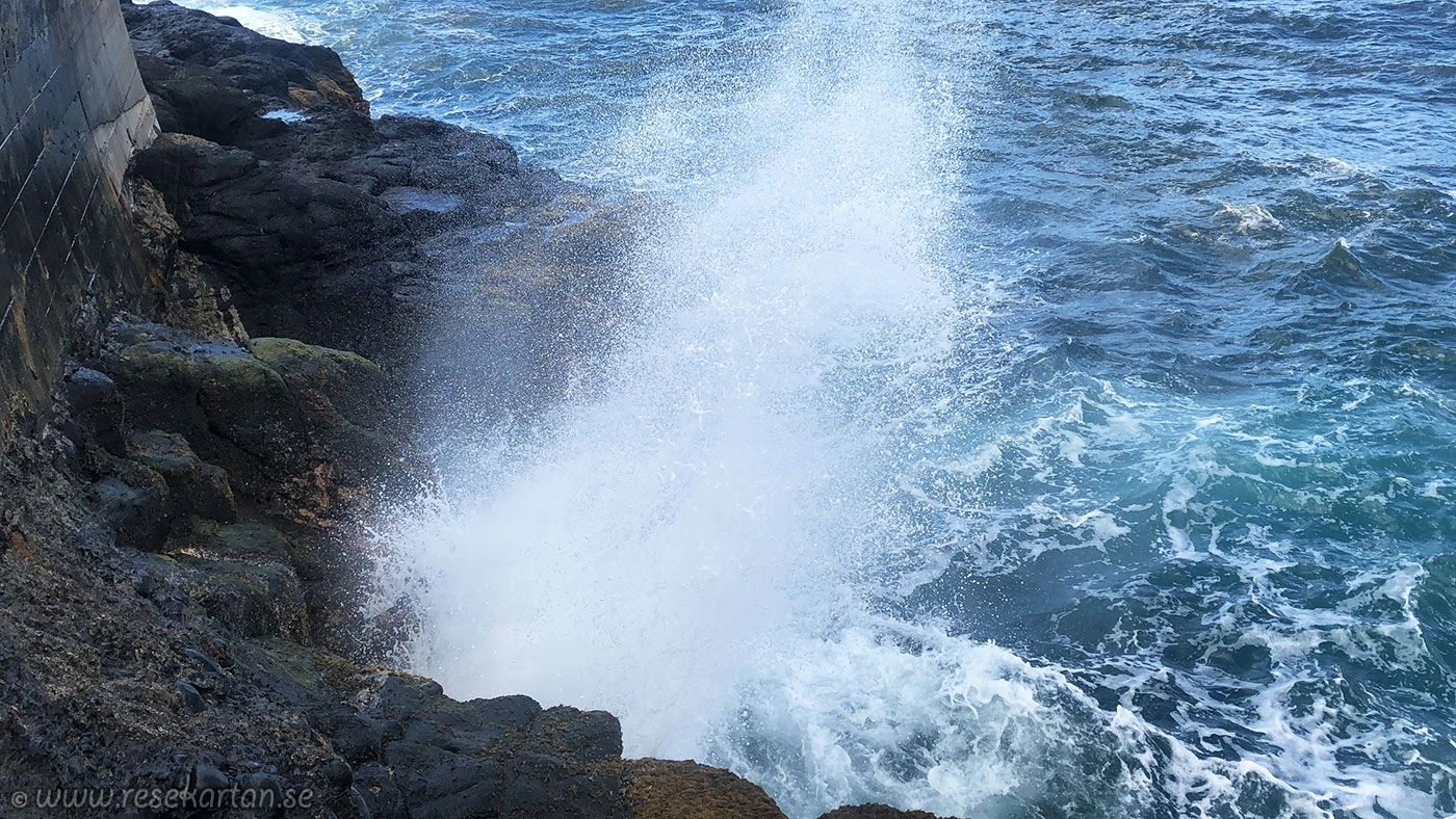 Arahoho Blowhole, Franska Polynesien