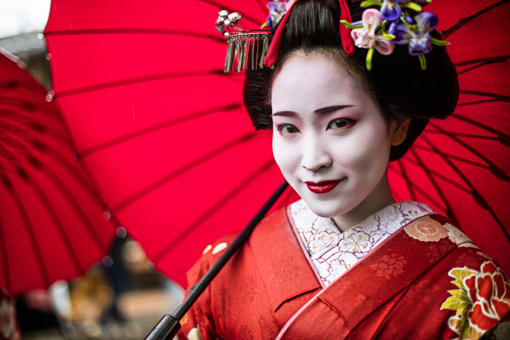 Portrait of a beautiful Maiko