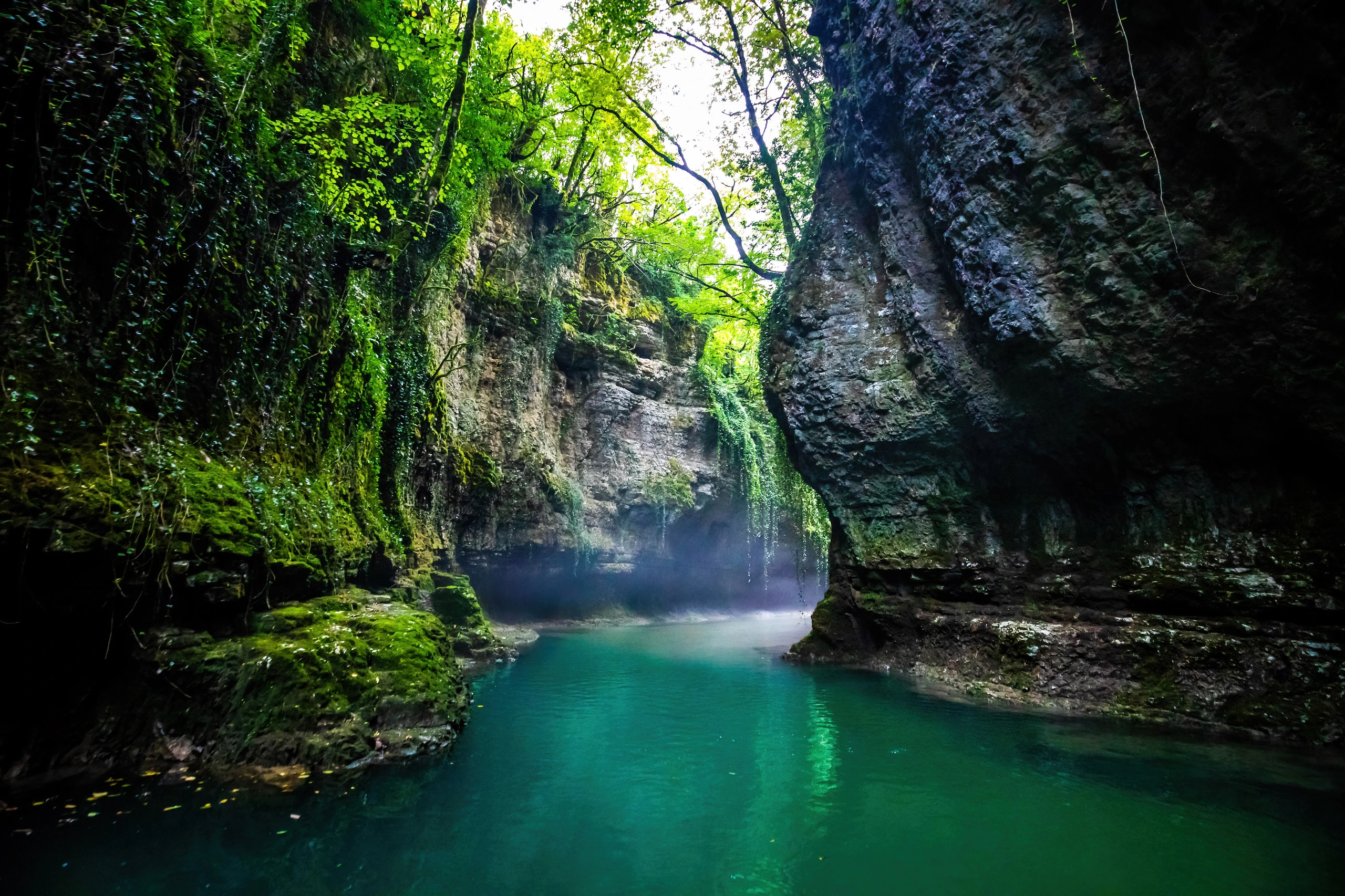 Martvili Canyon i Georgien