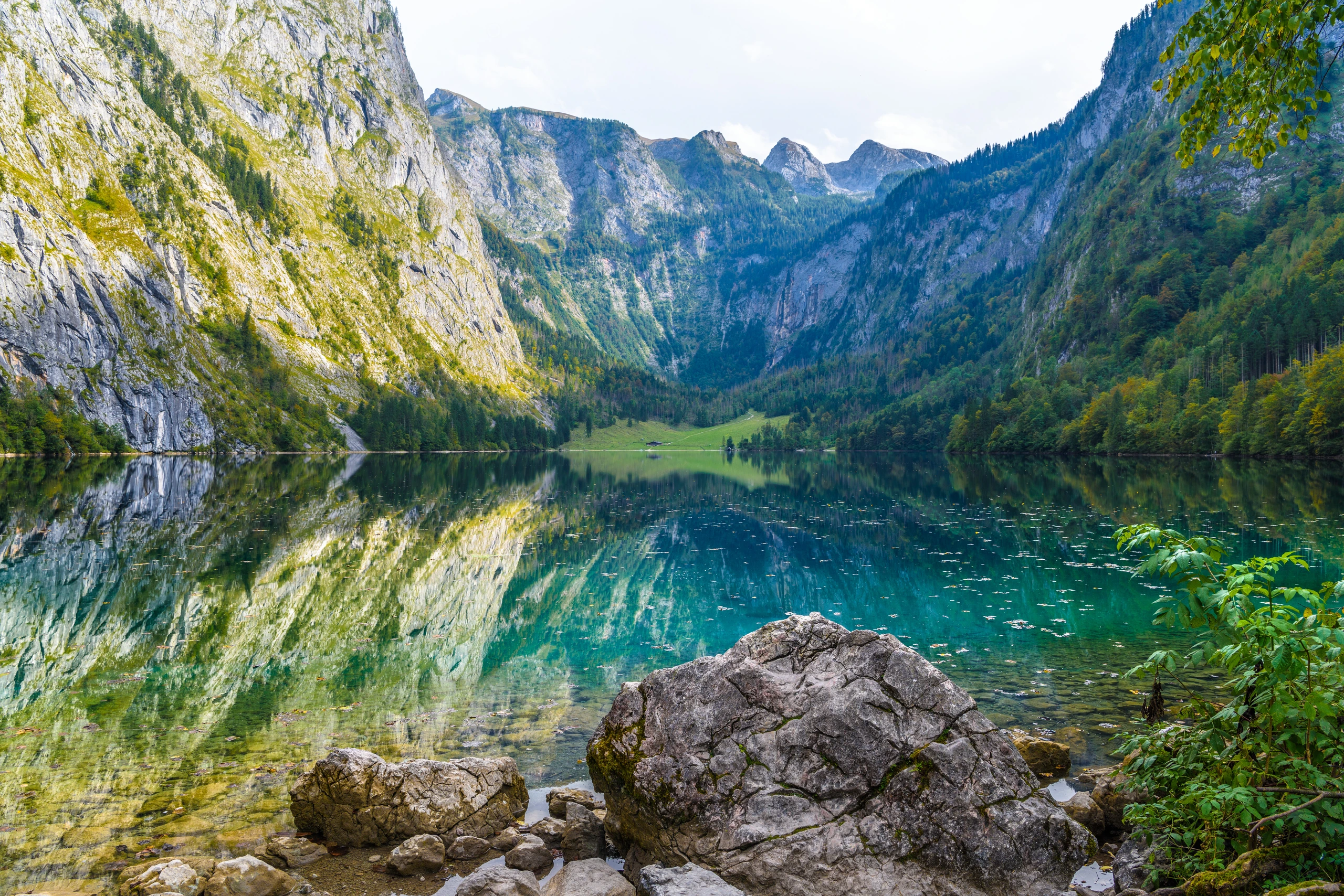 Obersee i Berchtesgaden National Park, Tyskland