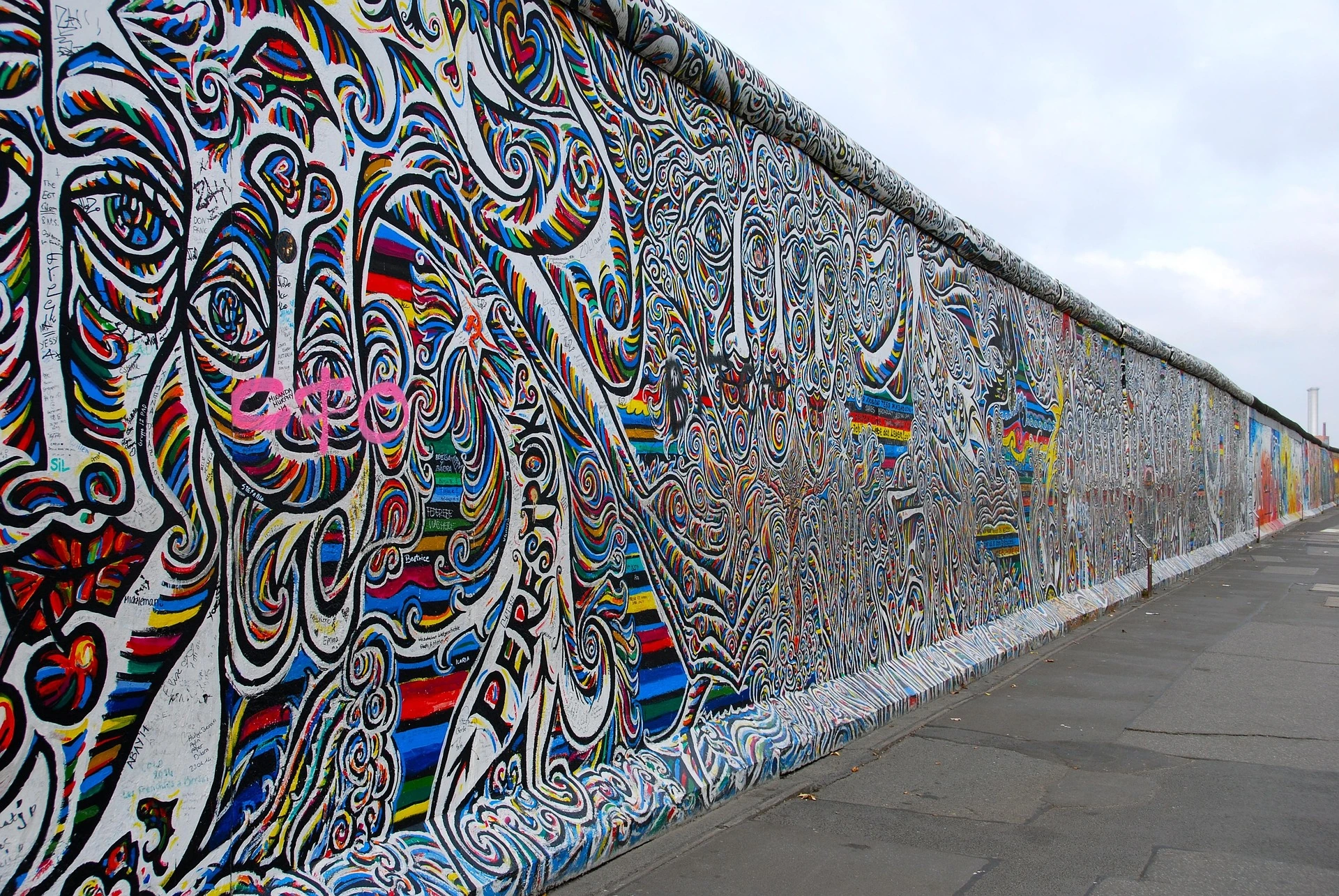 Graffiti på Berlinmuren, Tyskland
