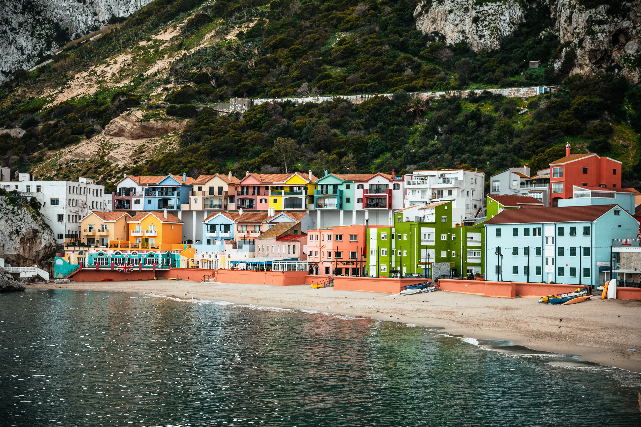 Stranden i Gibraltar