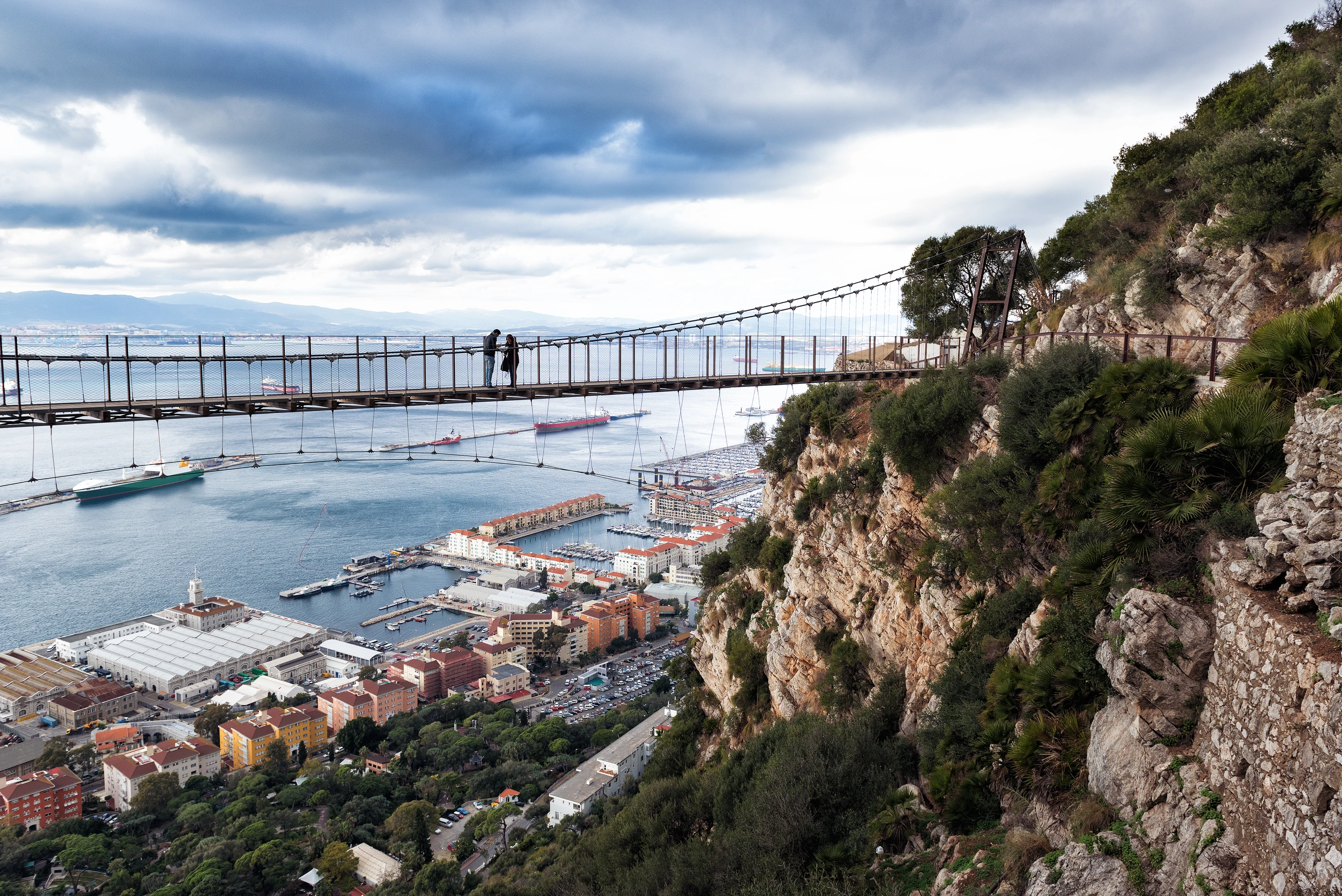 Panoramavy på Windsor Bridge, Gibraltar