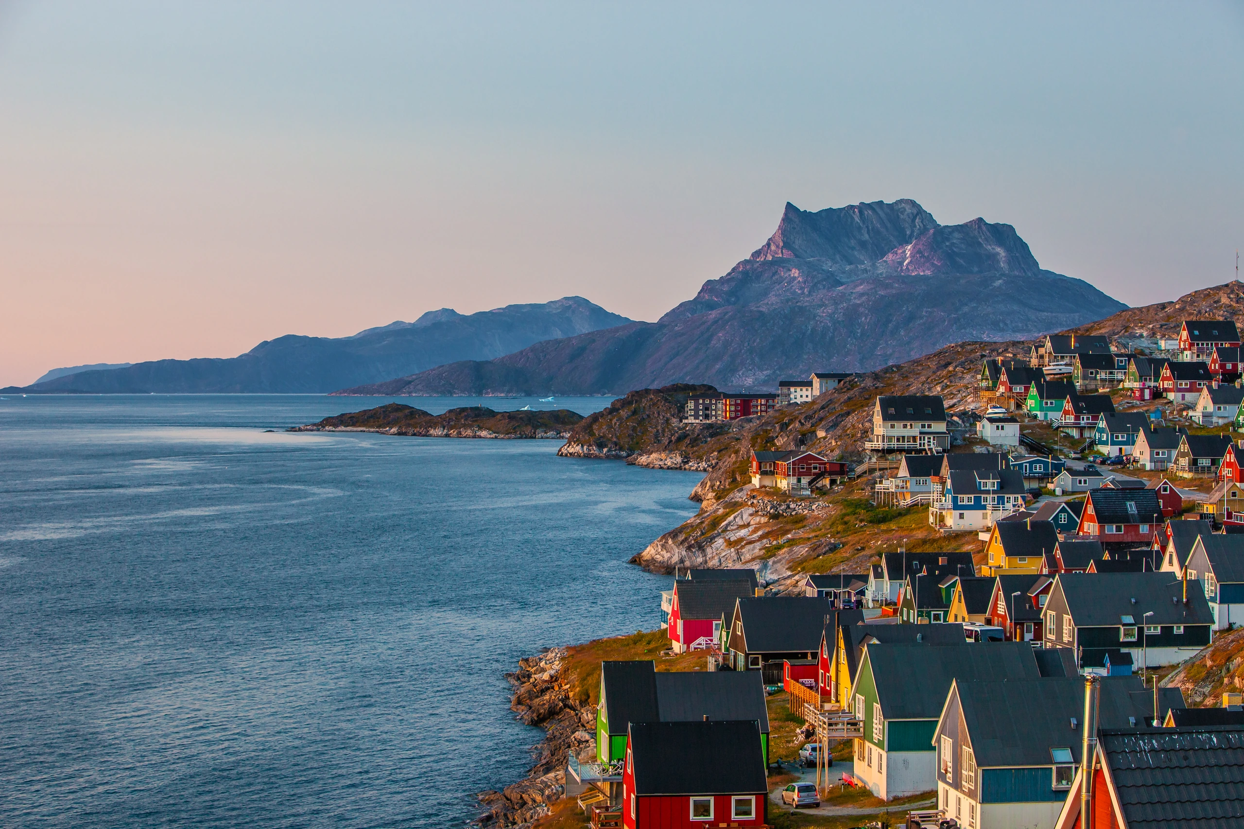 Färgfullt hus i Nuuk, Grönland