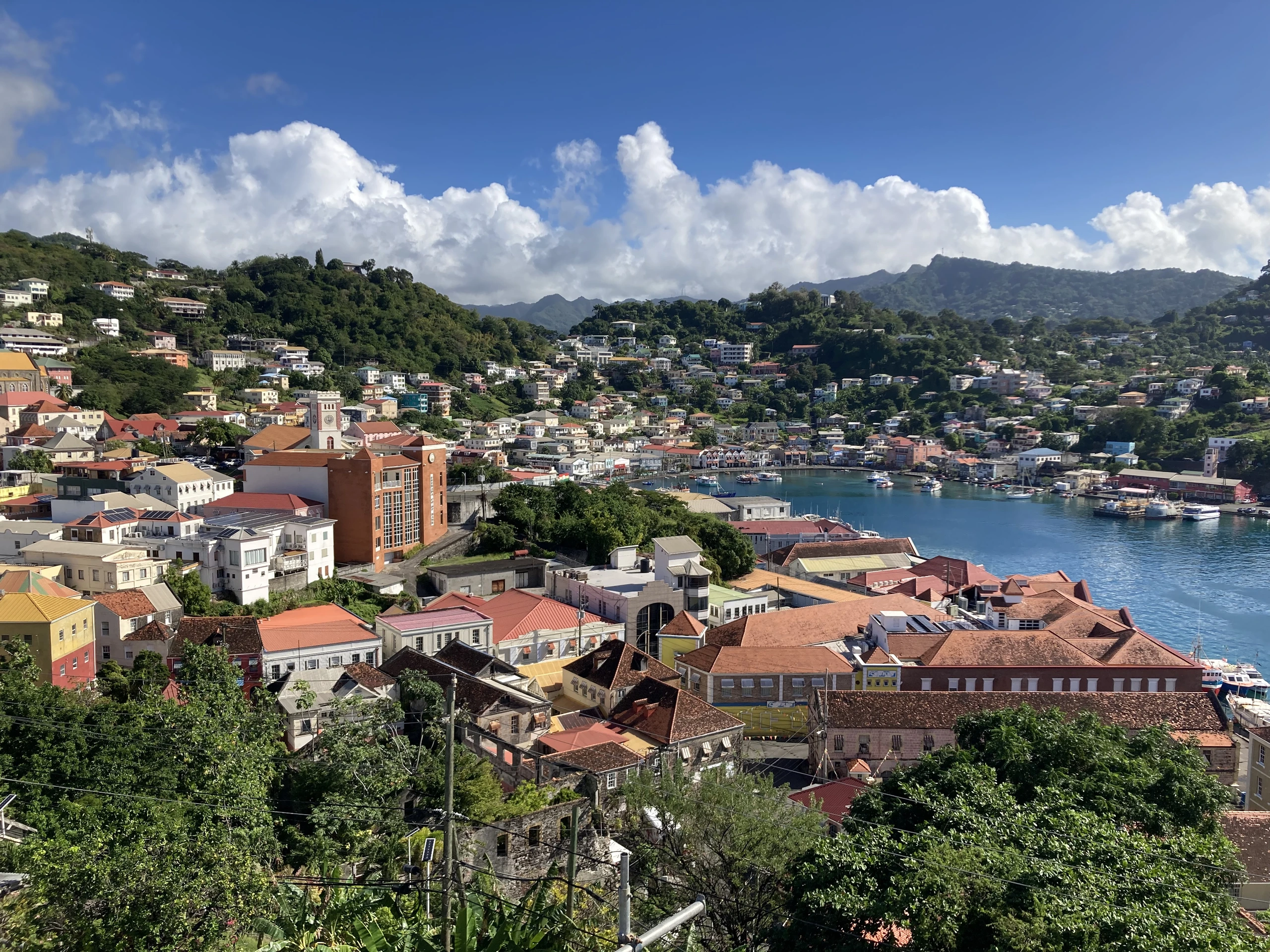 Utsikt över Saint George's, Grenada