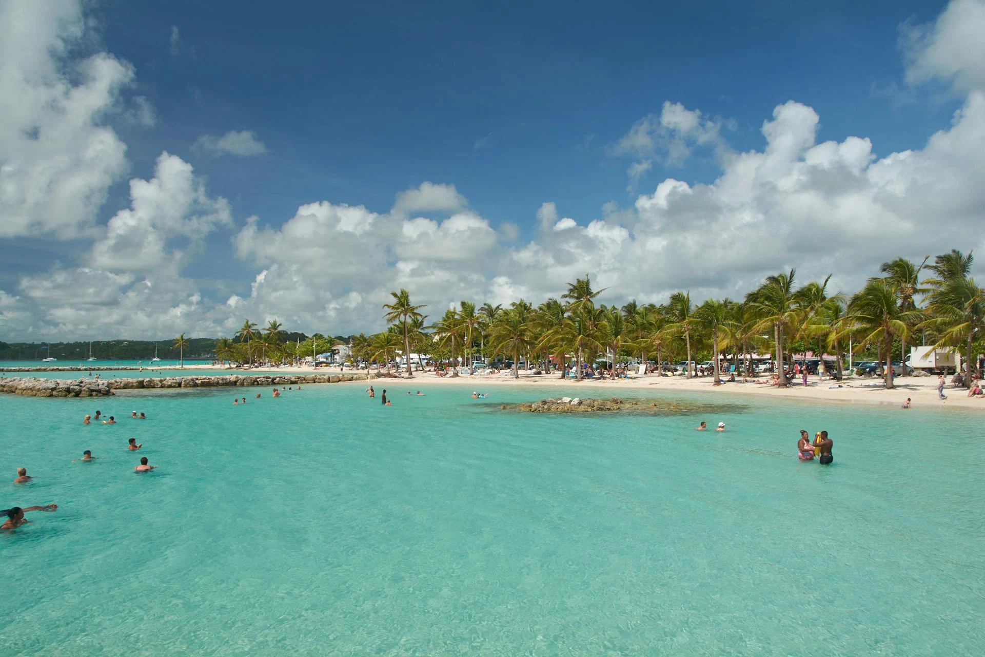 Utsikt över havet i Guadeloupe