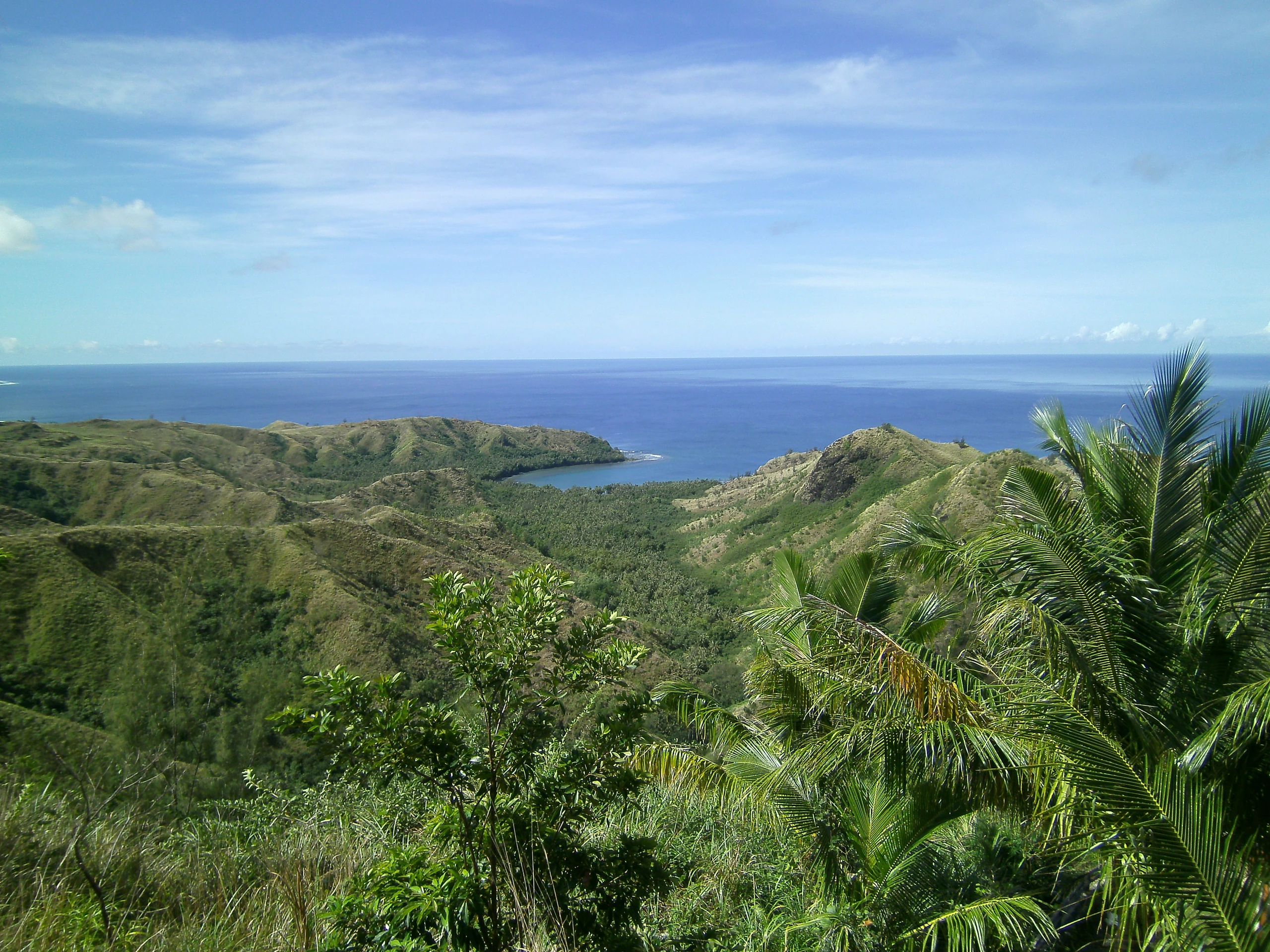 Utsikt över bukten från Cetti Bay, Guam