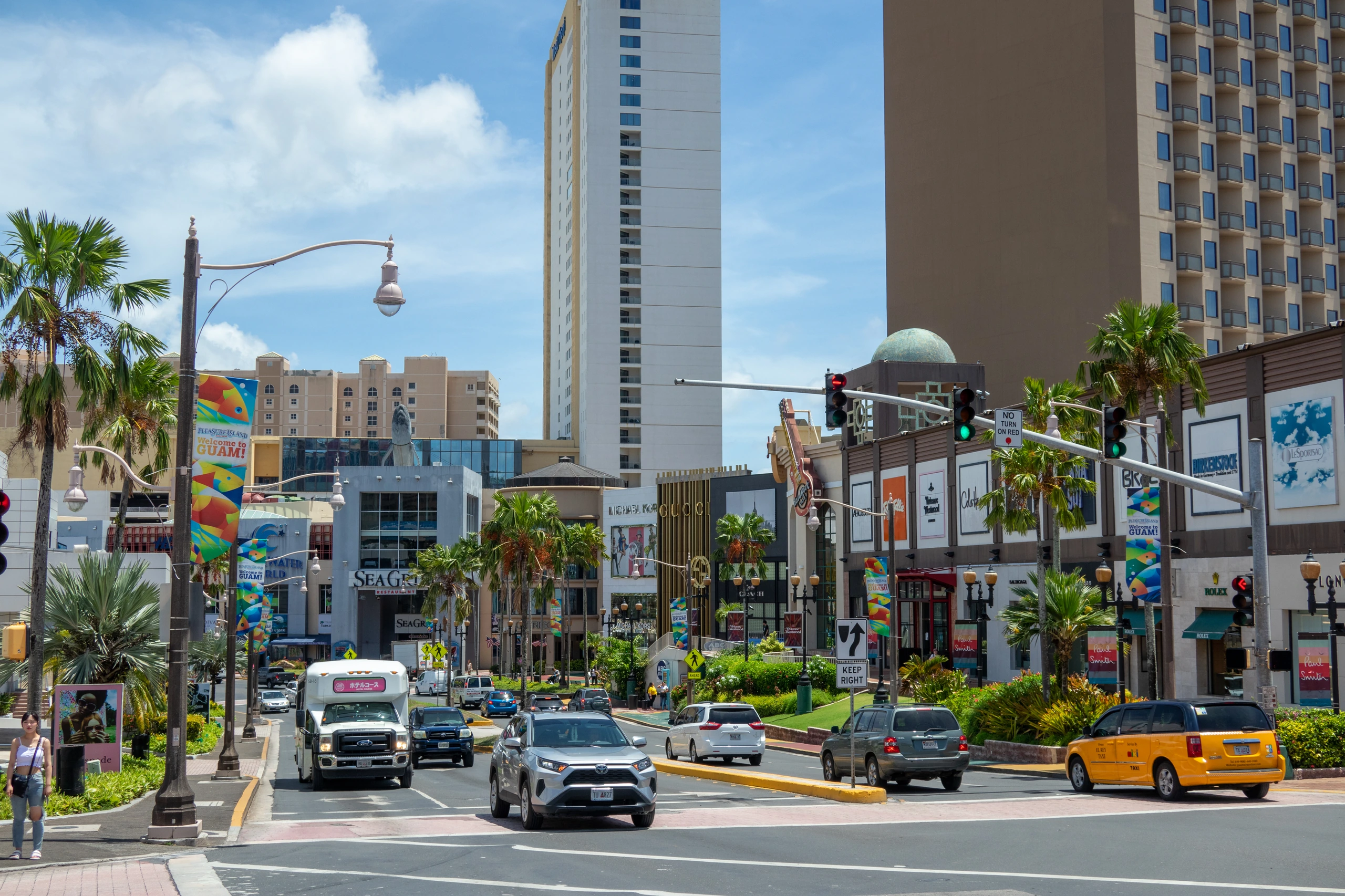 Stadsbild av Guam