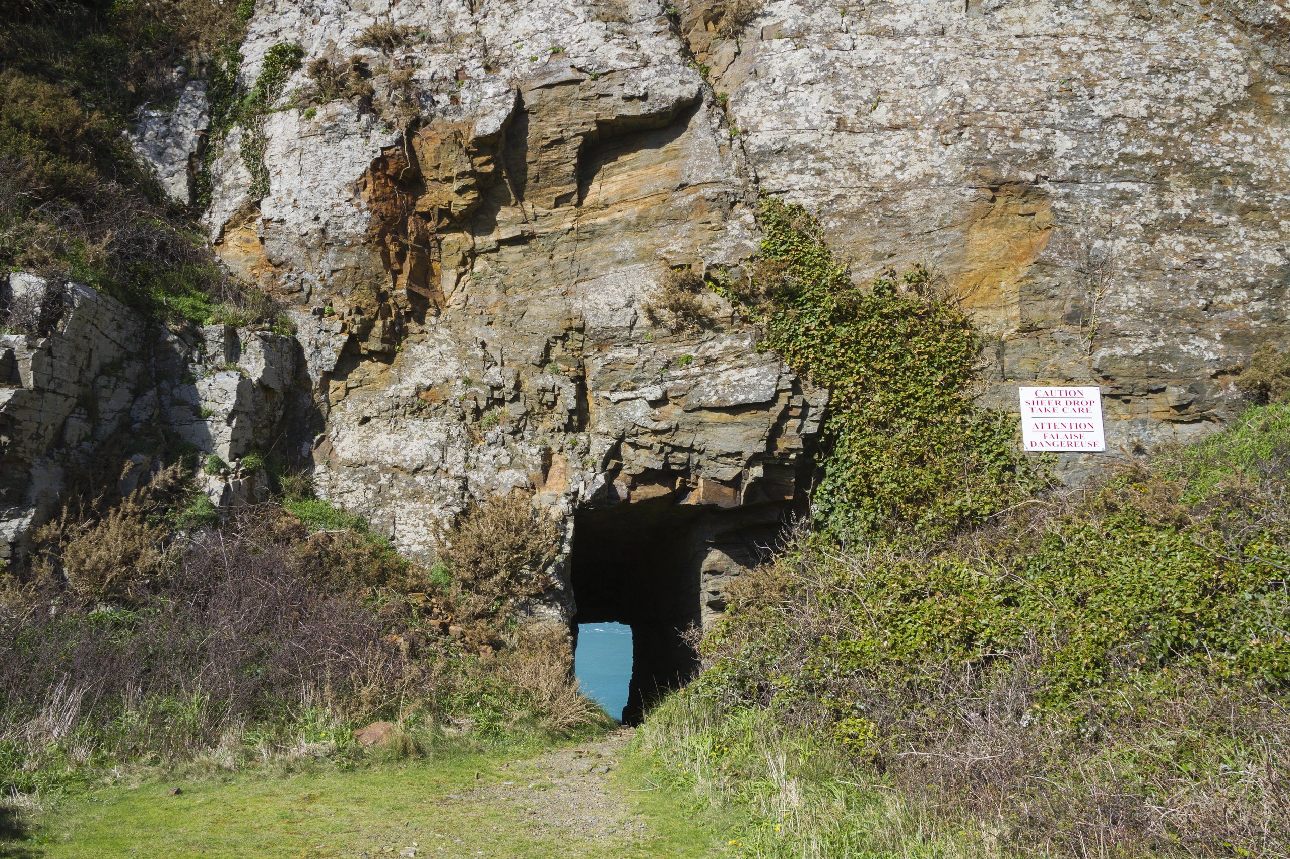 Fönstret i klippan på Sark, Guernsey