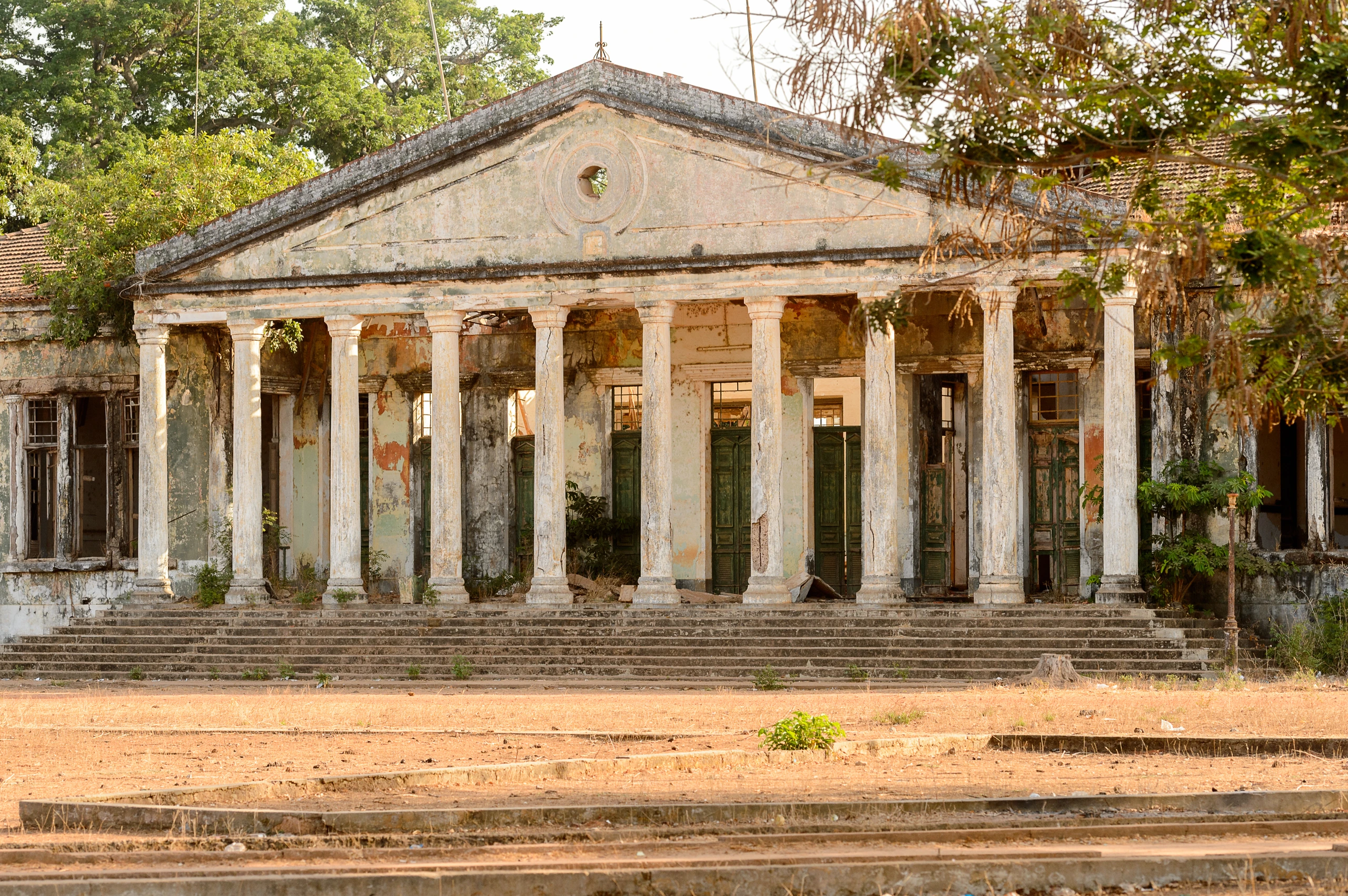 Tidigare administrationsbyggnad i Bolama, Guinea-Bissau